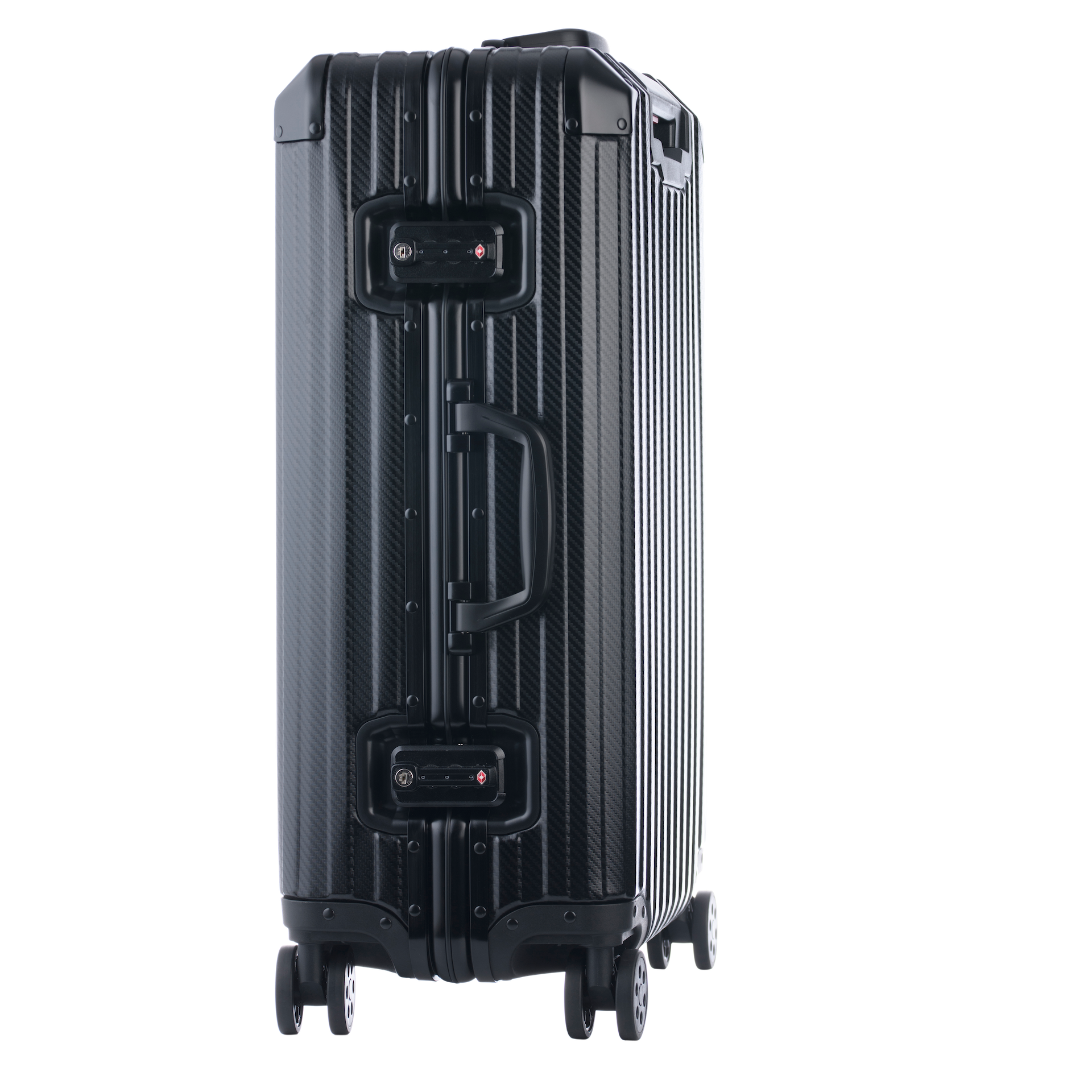 Aluminum   Black Suitcase