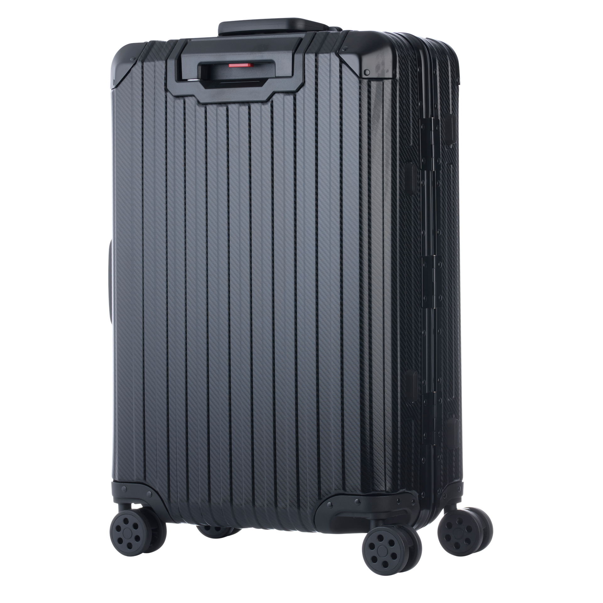Aluminum   Black Suitcase