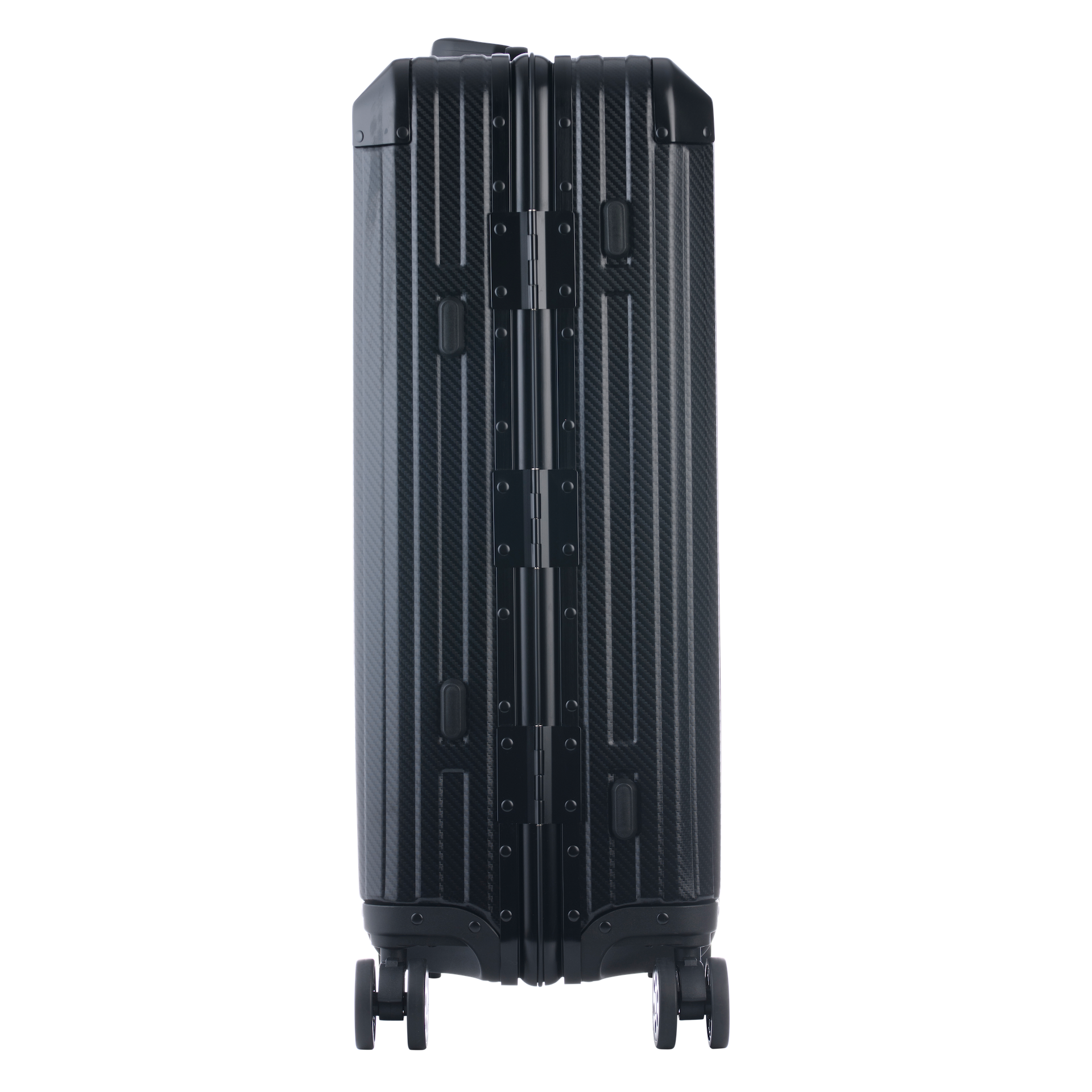Aluminum   Black Suitcase