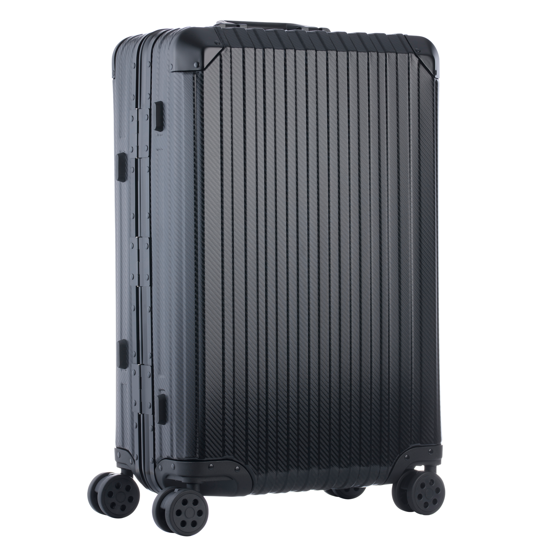 Aluminum   Black Suitcase