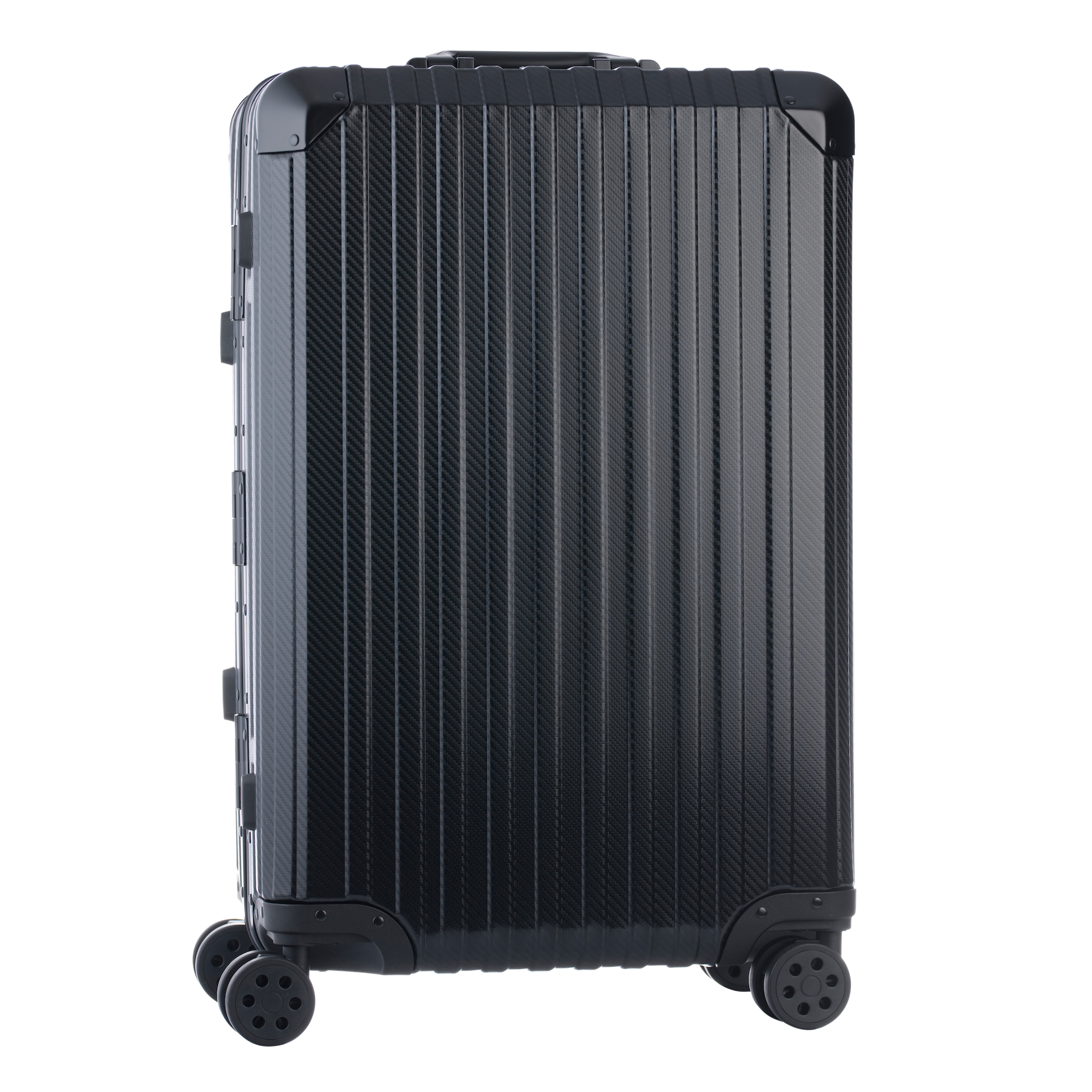 Aluminum   Black Suitcase