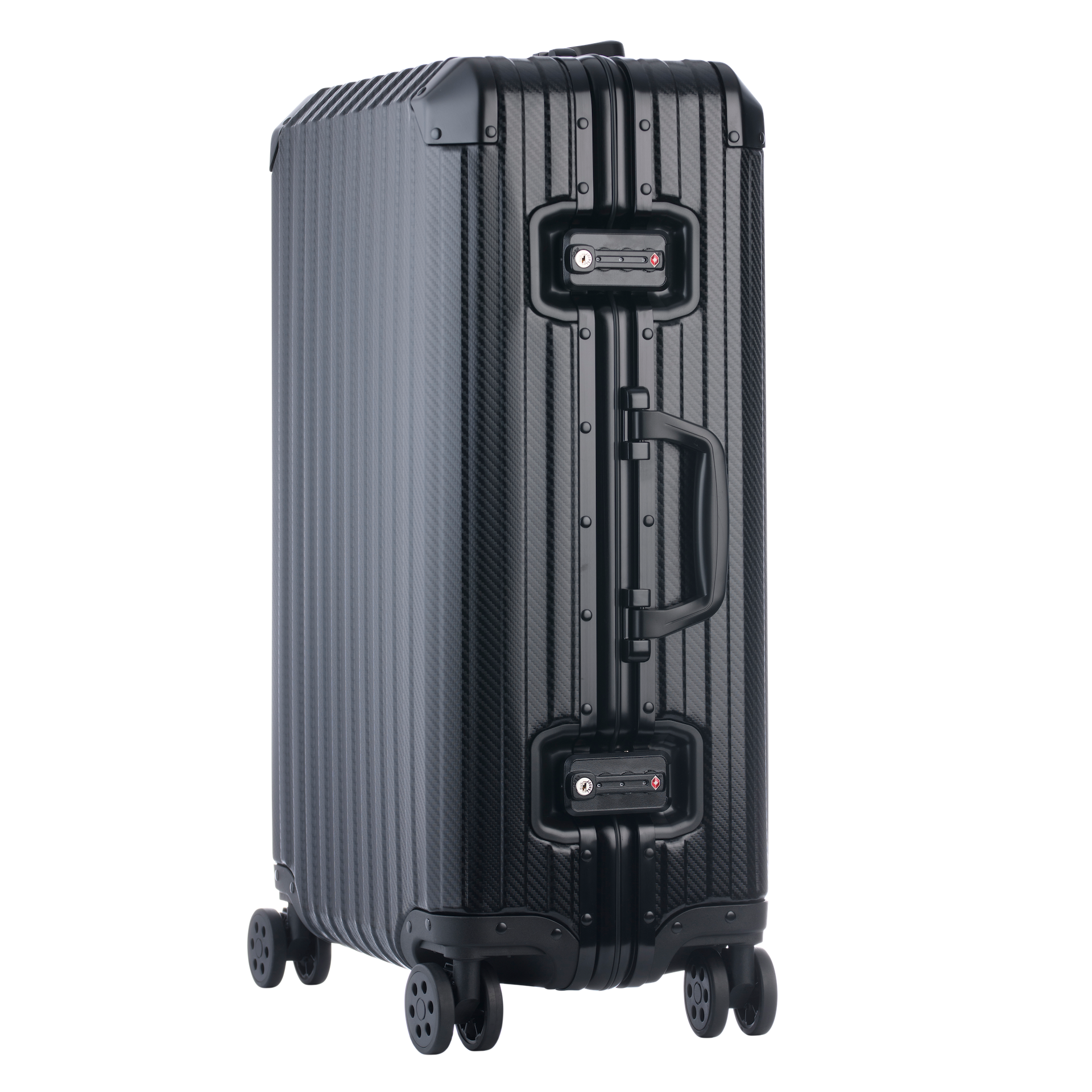 Aluminum   Black Suitcase