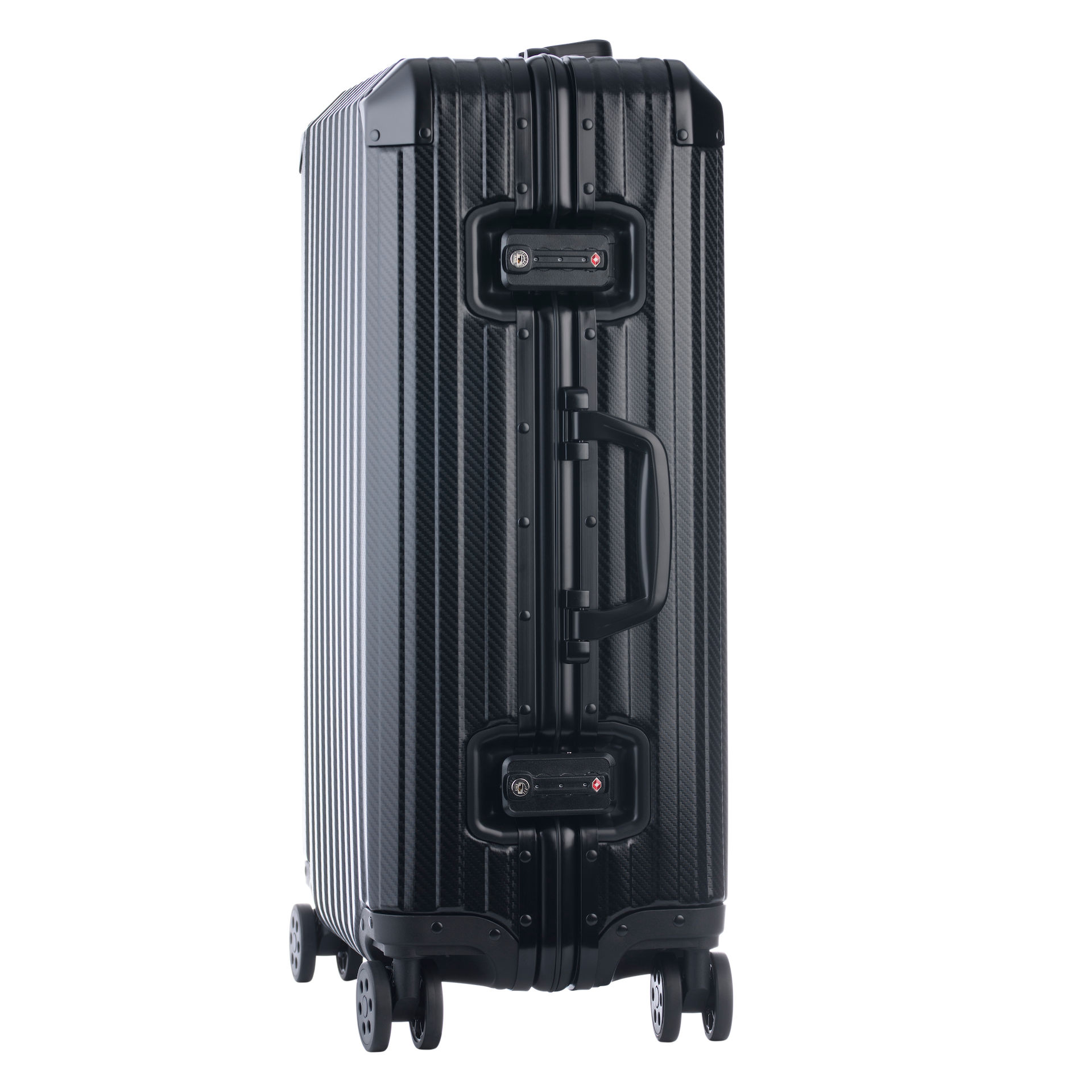 Aluminum   Black Suitcase