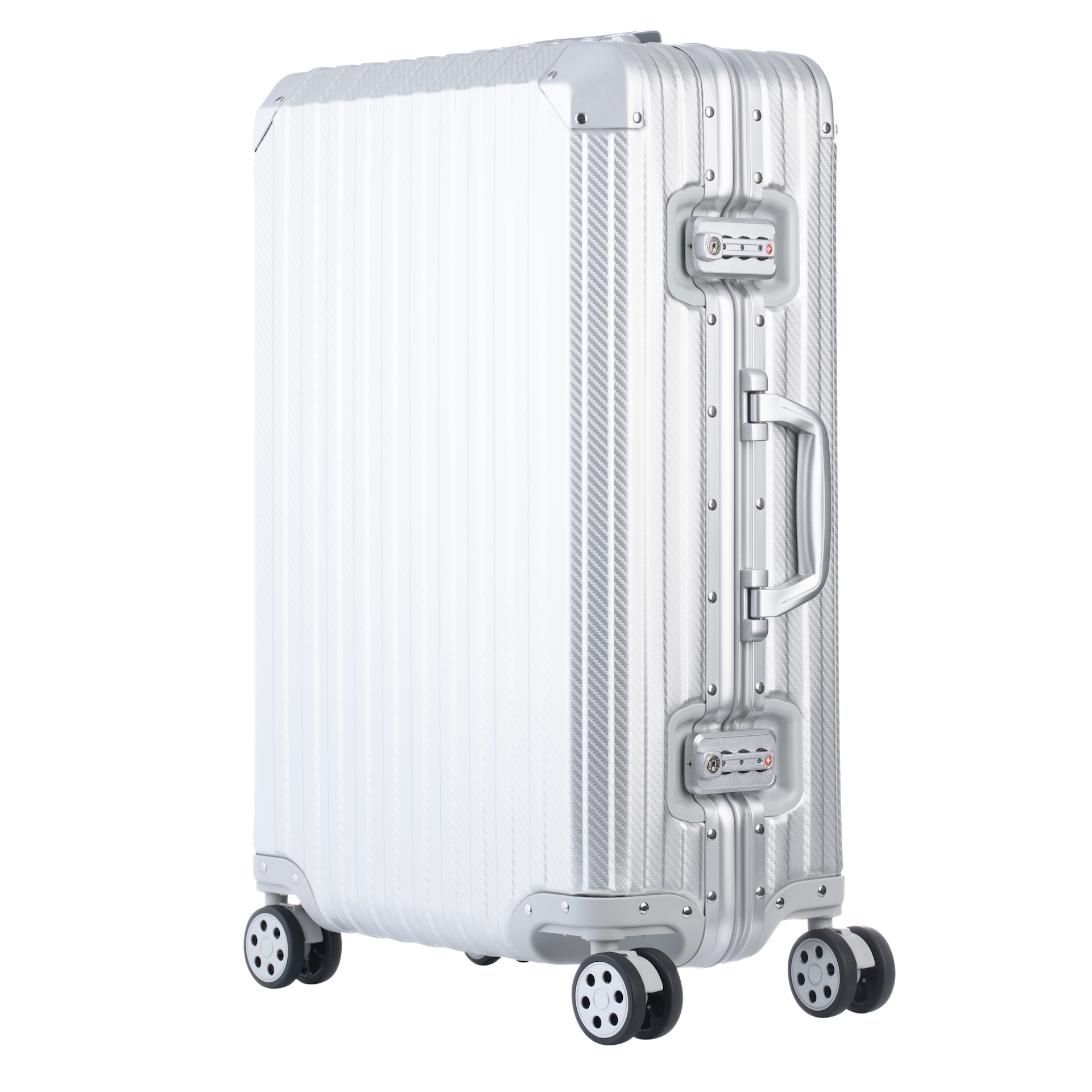 Aluminum Silver Suitcase