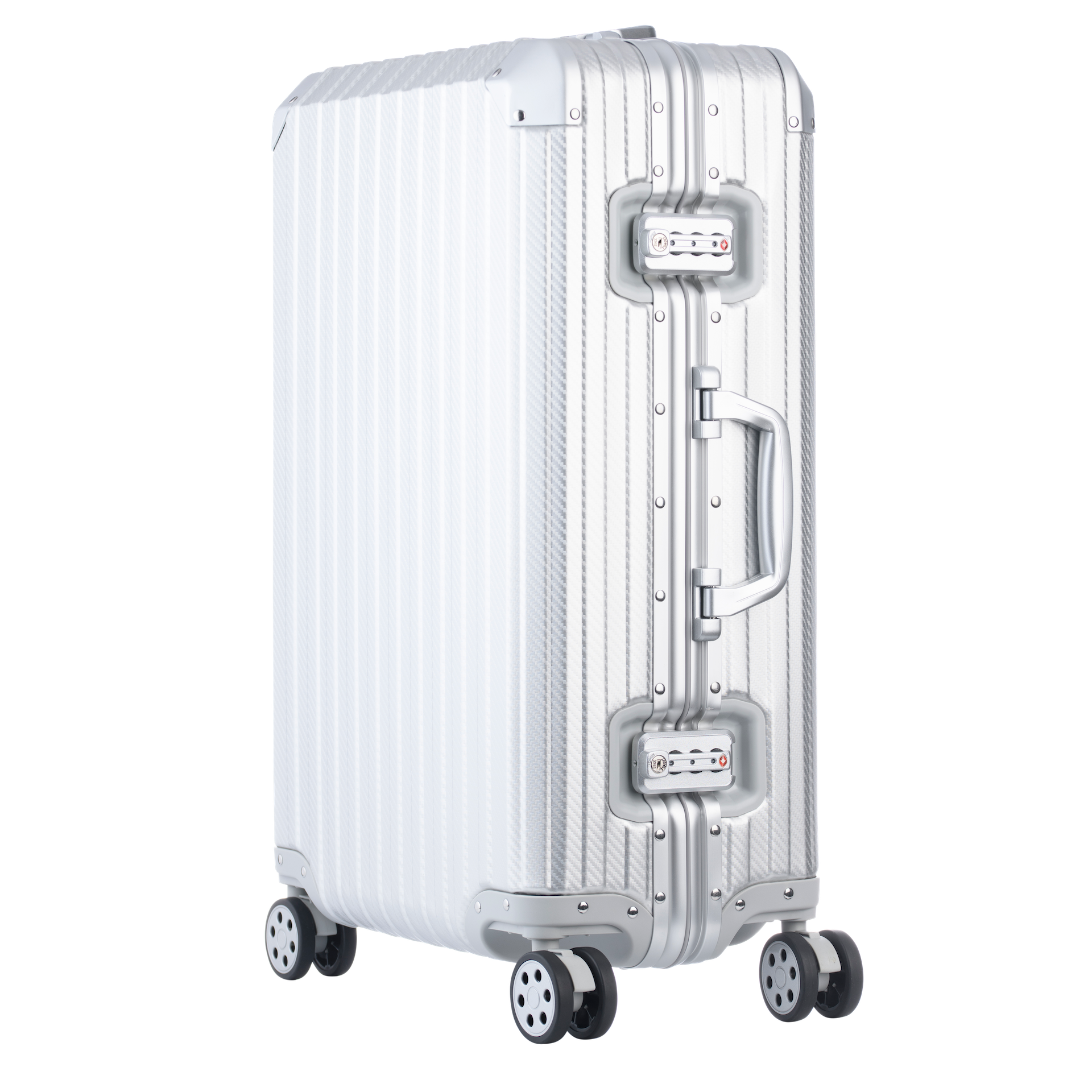Aluminum Silver Suitcase