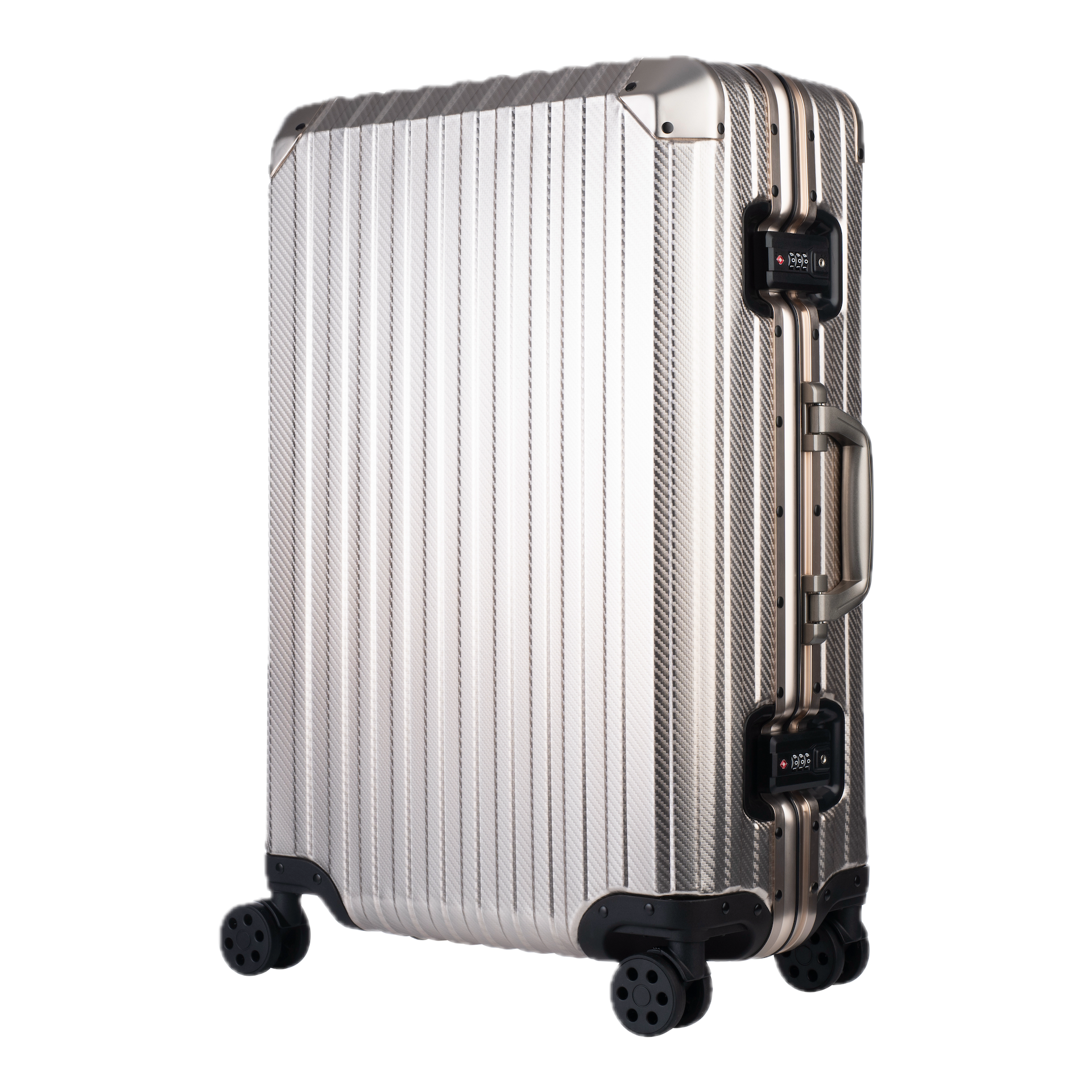 Aluminum Champagne Suitcase