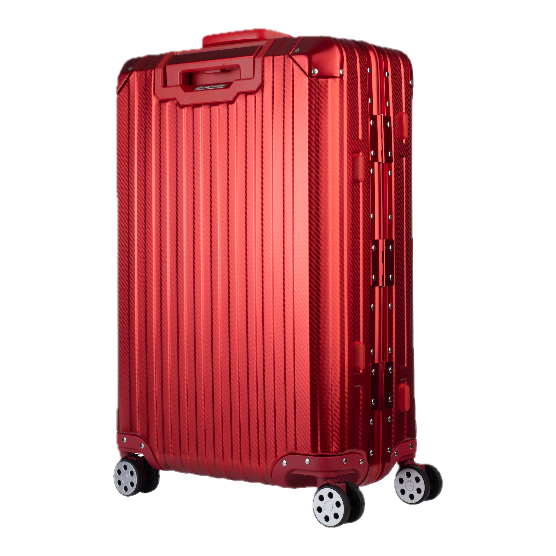 Aluminum Red Suitcase