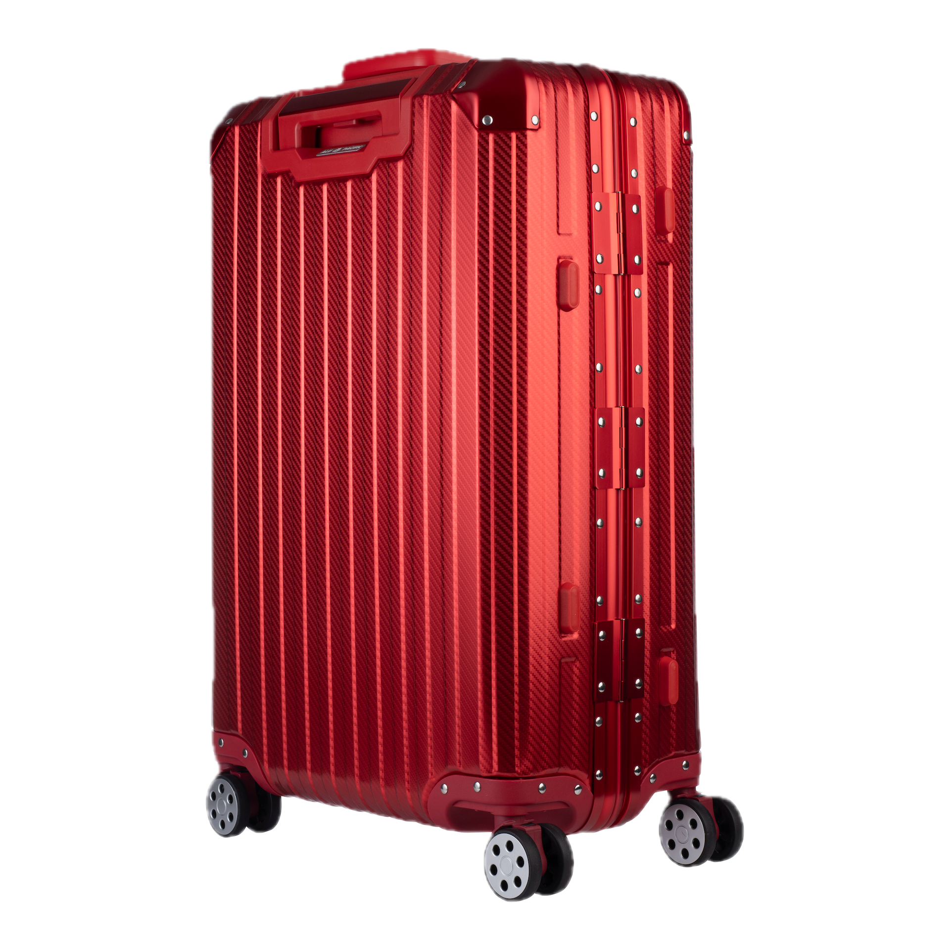 Aluminum Red Suitcase