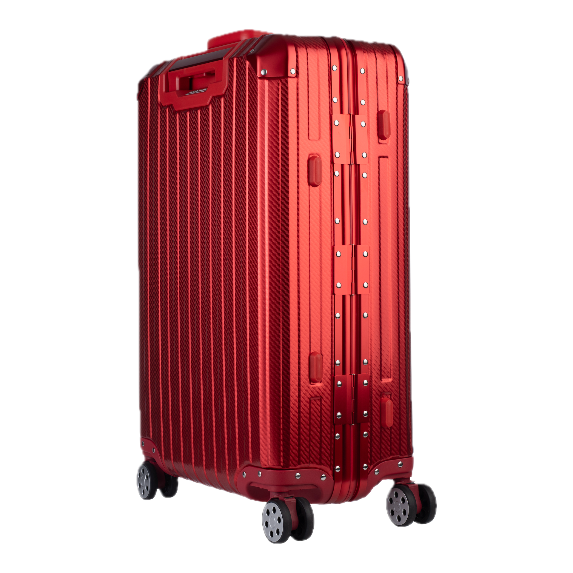 Aluminum Red Suitcase