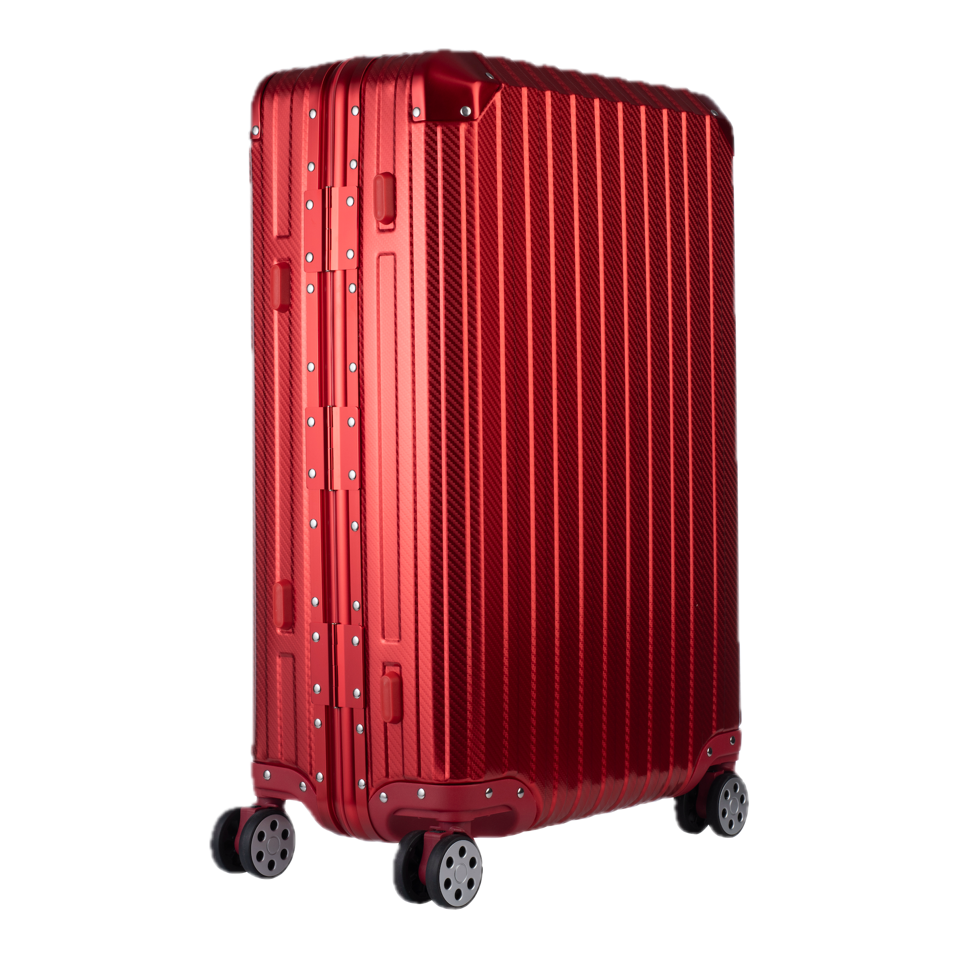 Aluminum Red Suitcase