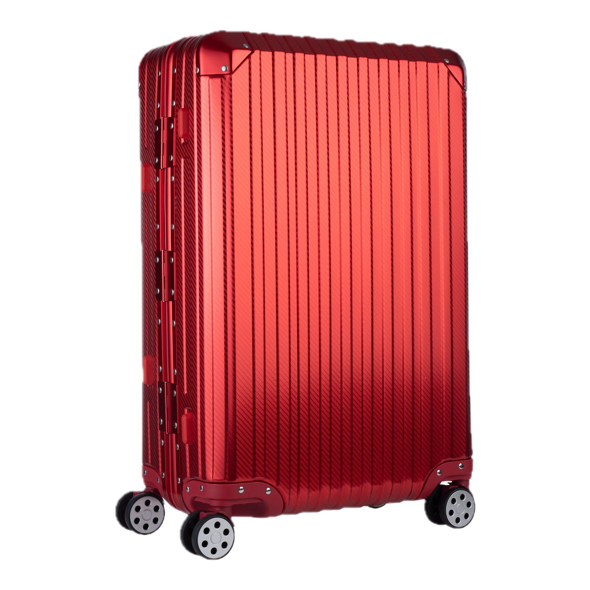 Aluminum Red Suitcase