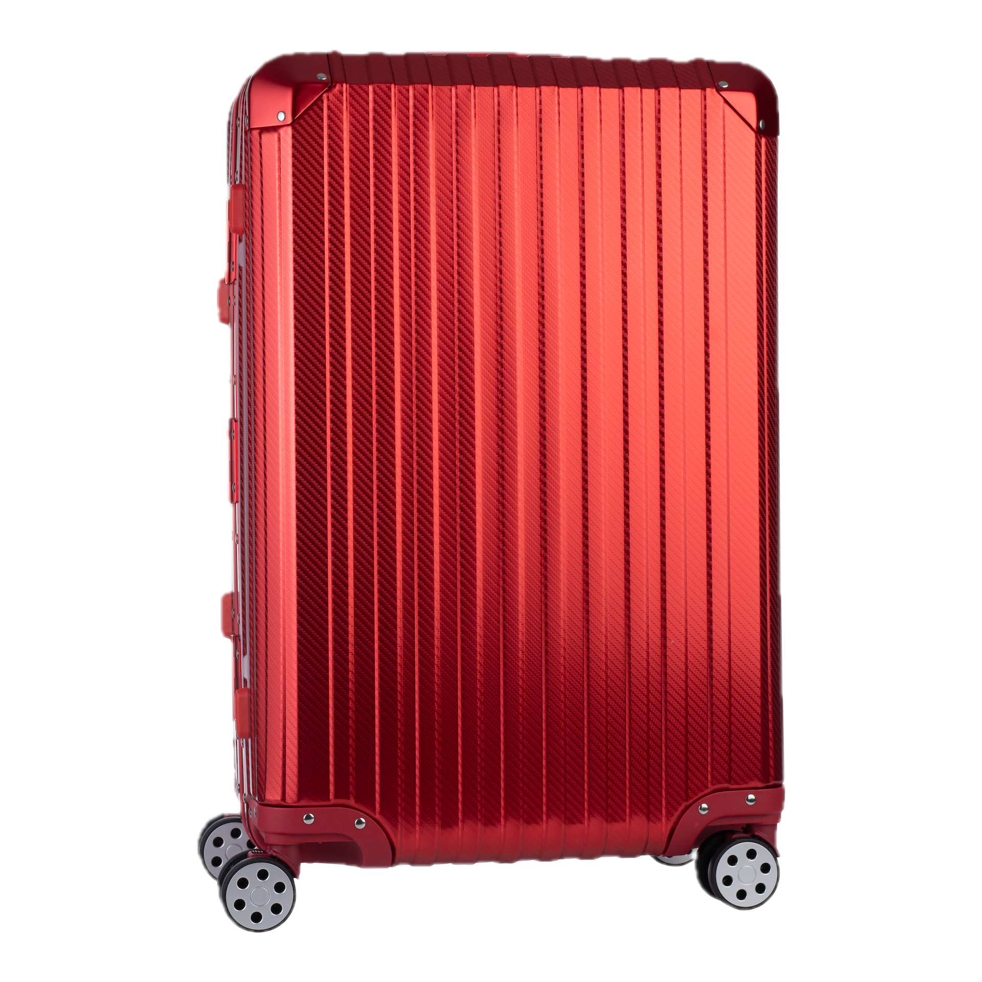 Aluminum Red Suitcase