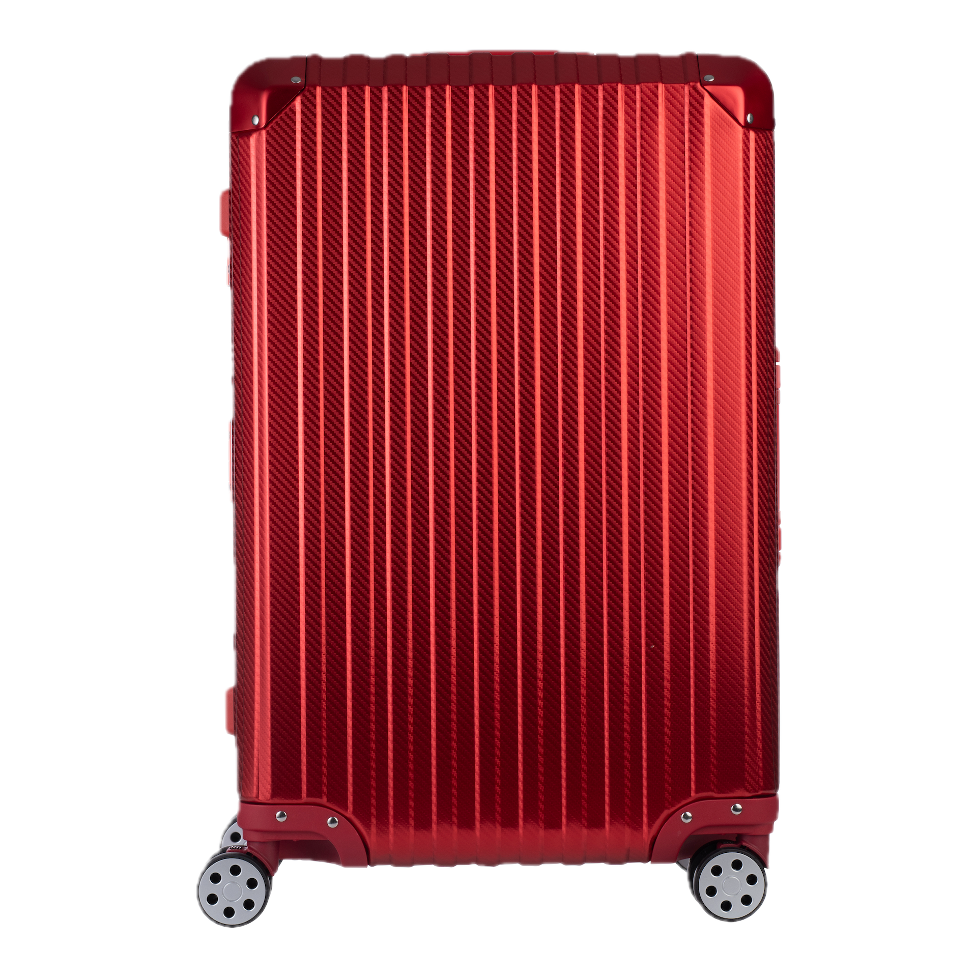 Aluminum Red Suitcase