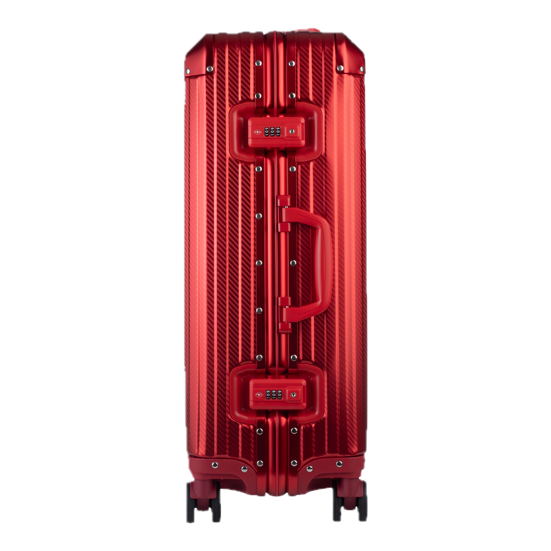 Aluminum Red Suitcase