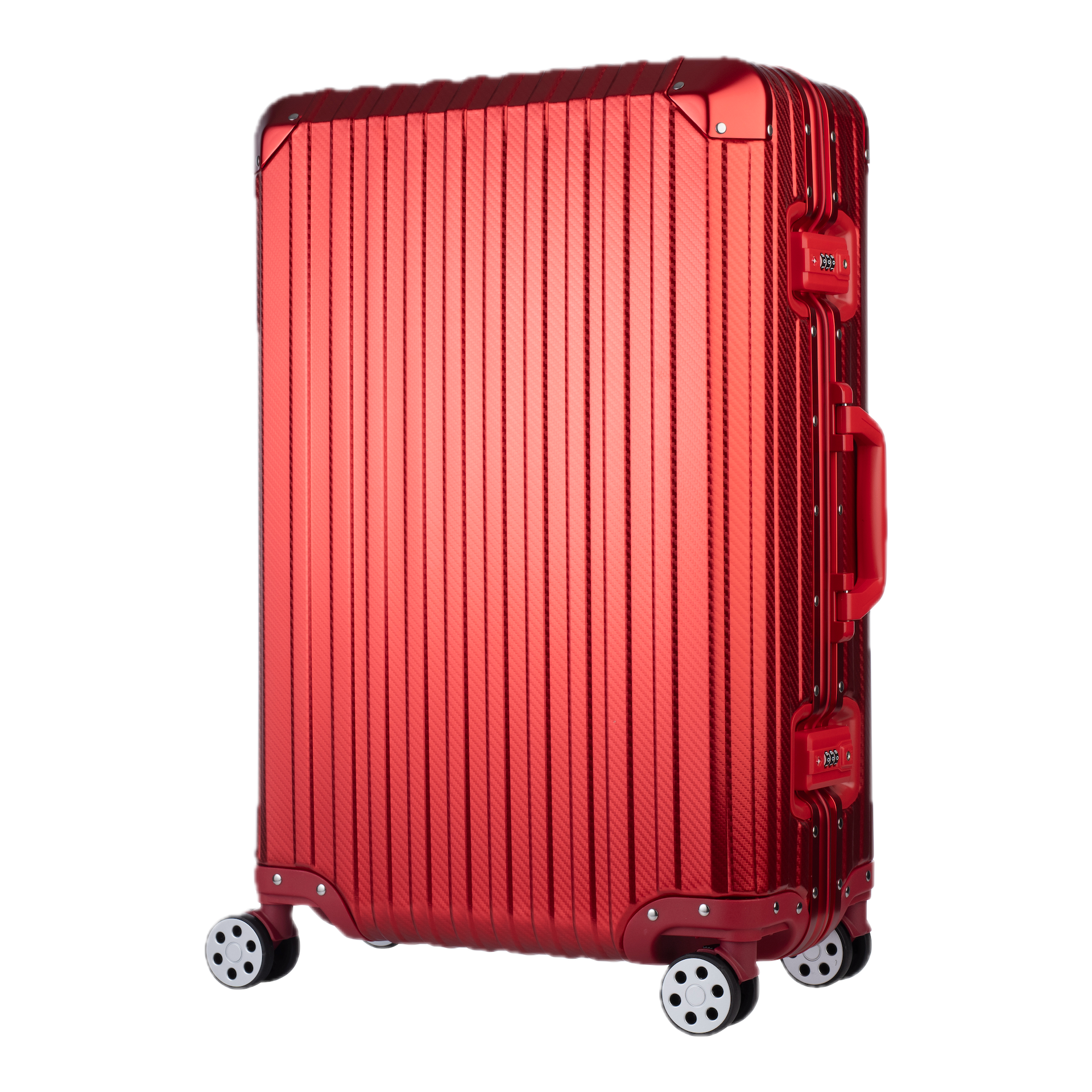 Aluminum Red Suitcase