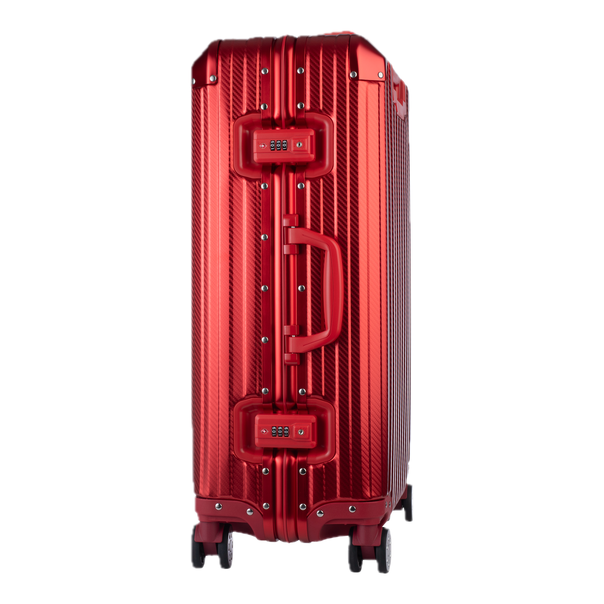 Aluminum Red Suitcase