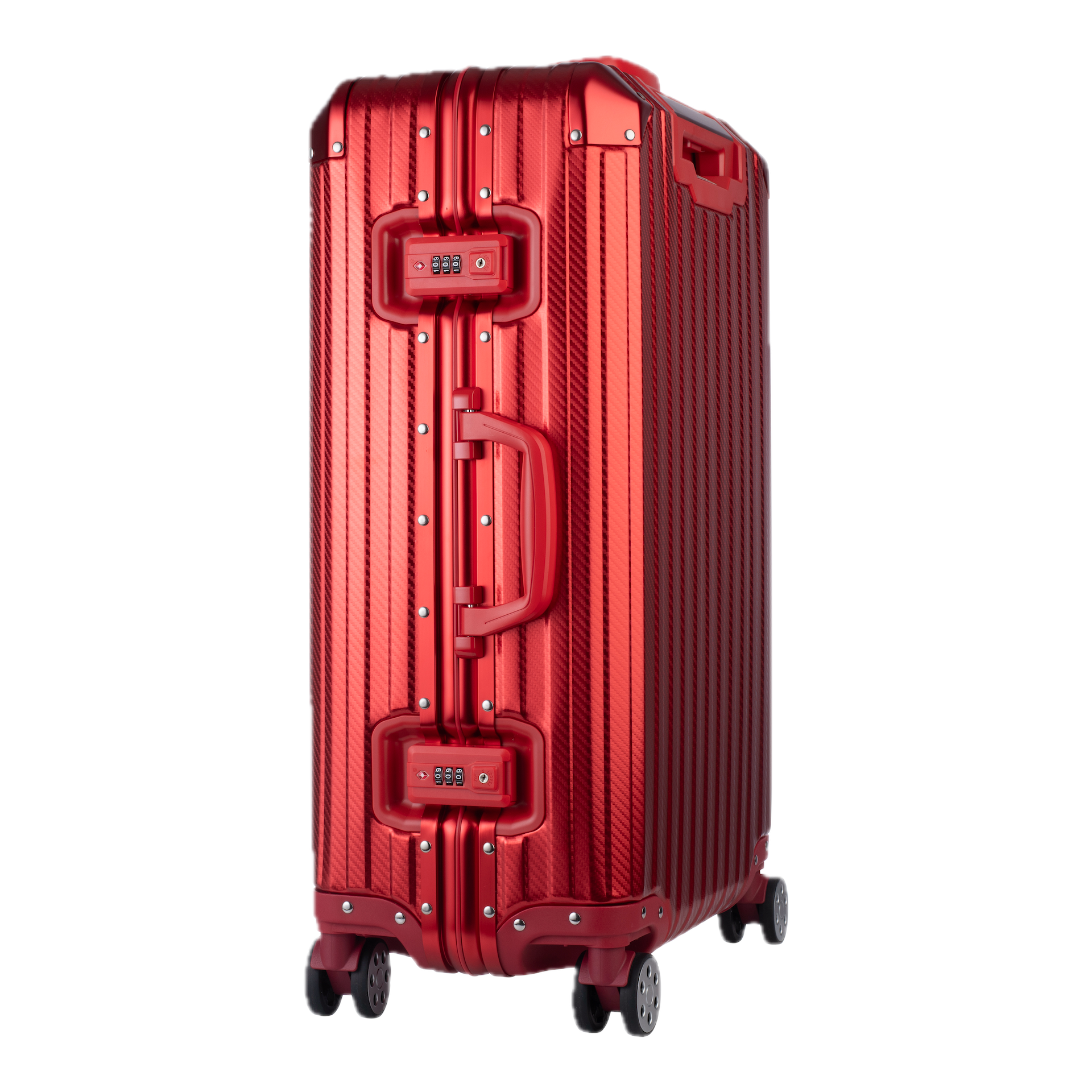 Aluminum Red Suitcase