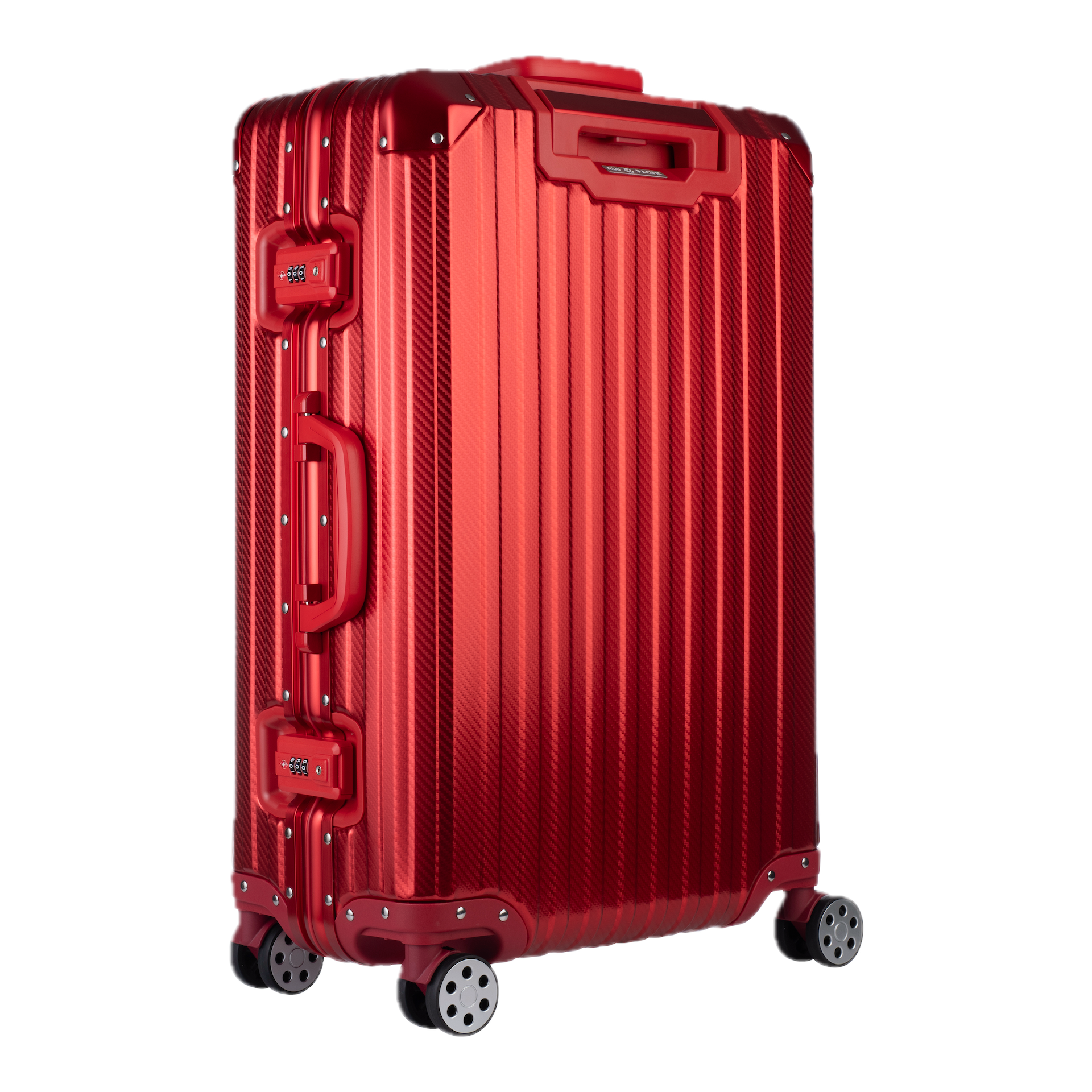 Aluminum Red Suitcase