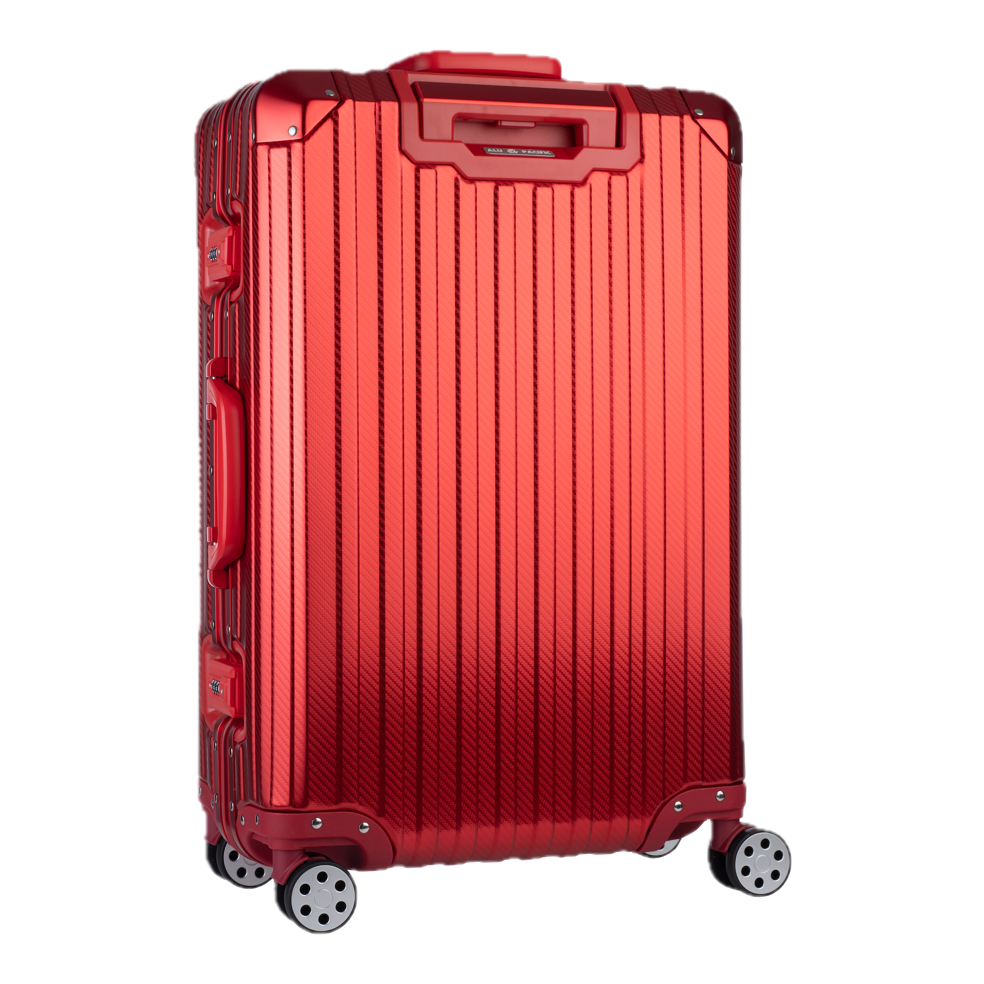 Aluminum Red Suitcase