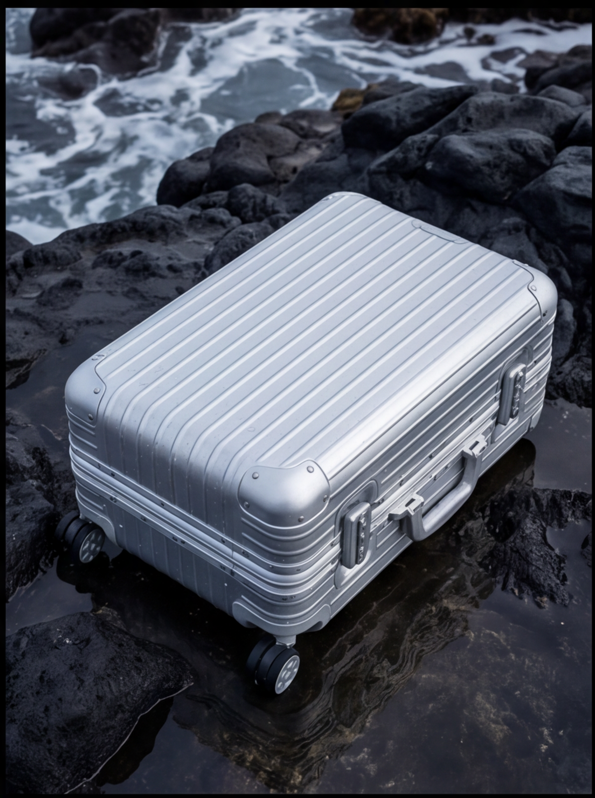 The Atlas Aluminium Luggage — Silver