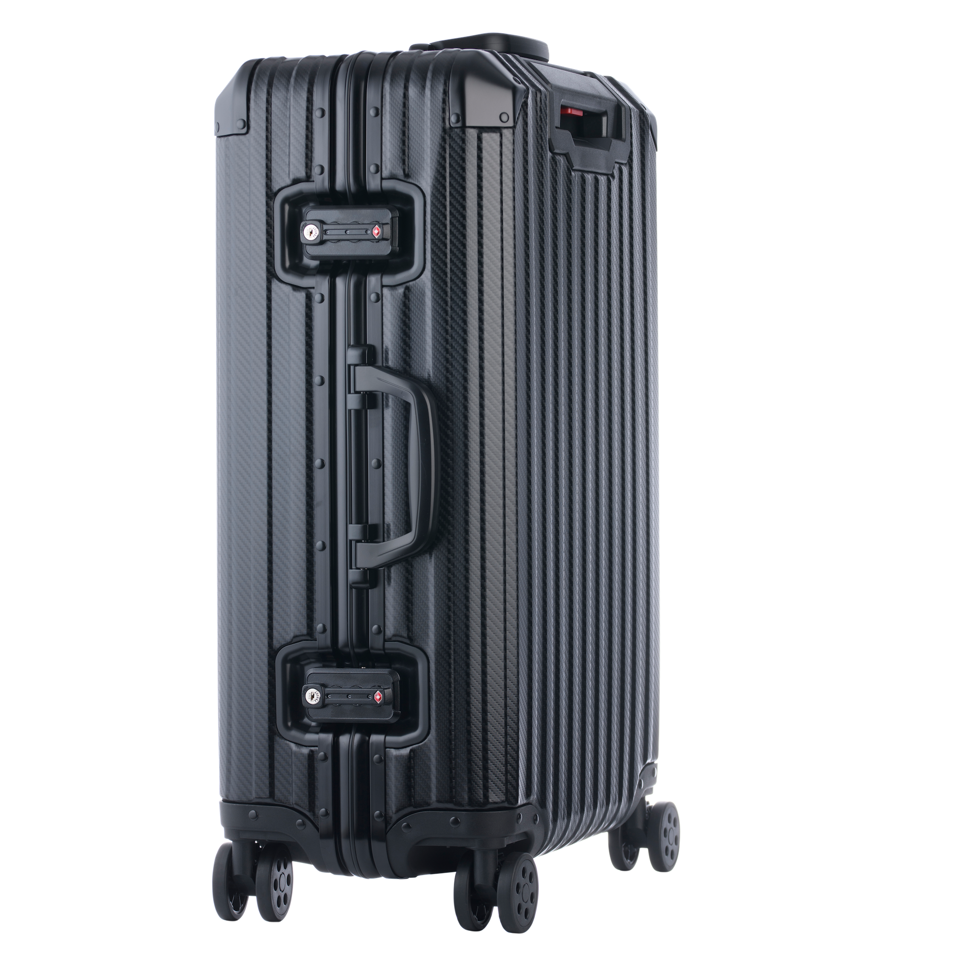 Aluminum   Black Suitcase