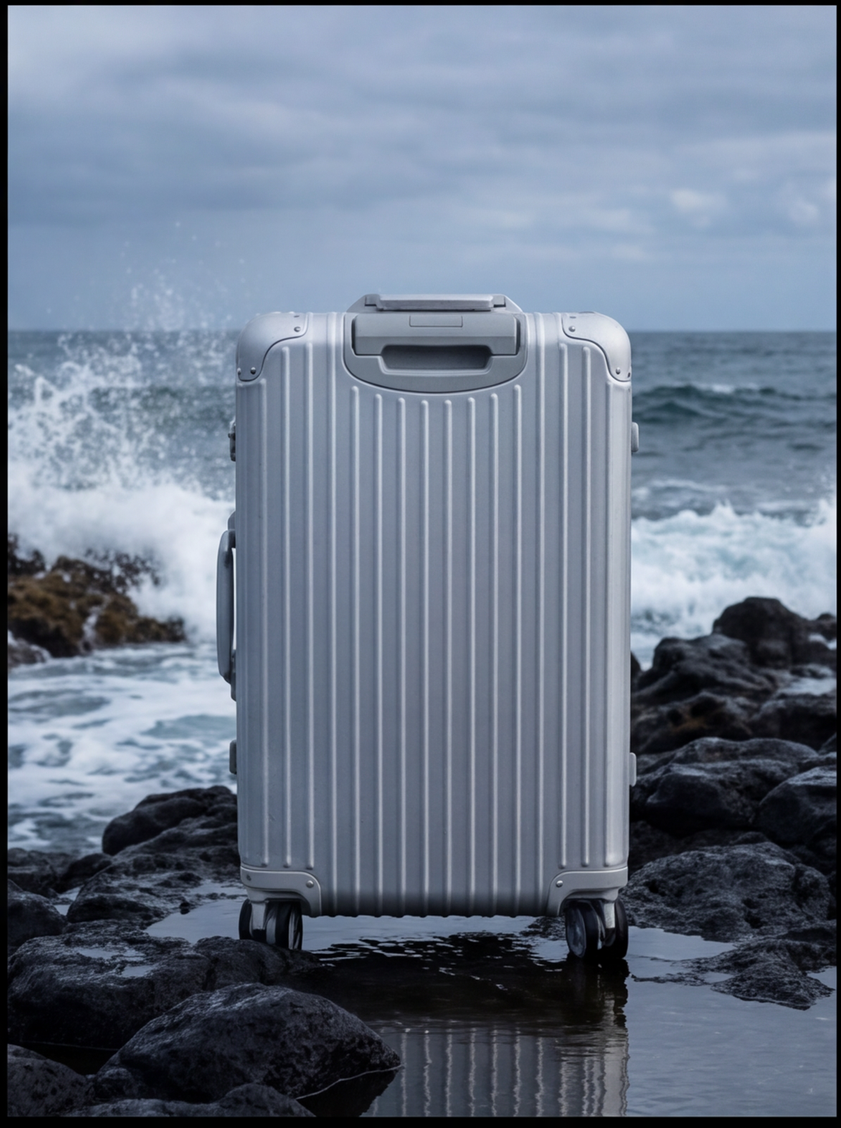 The Atlas Aluminium Luggage — Silver