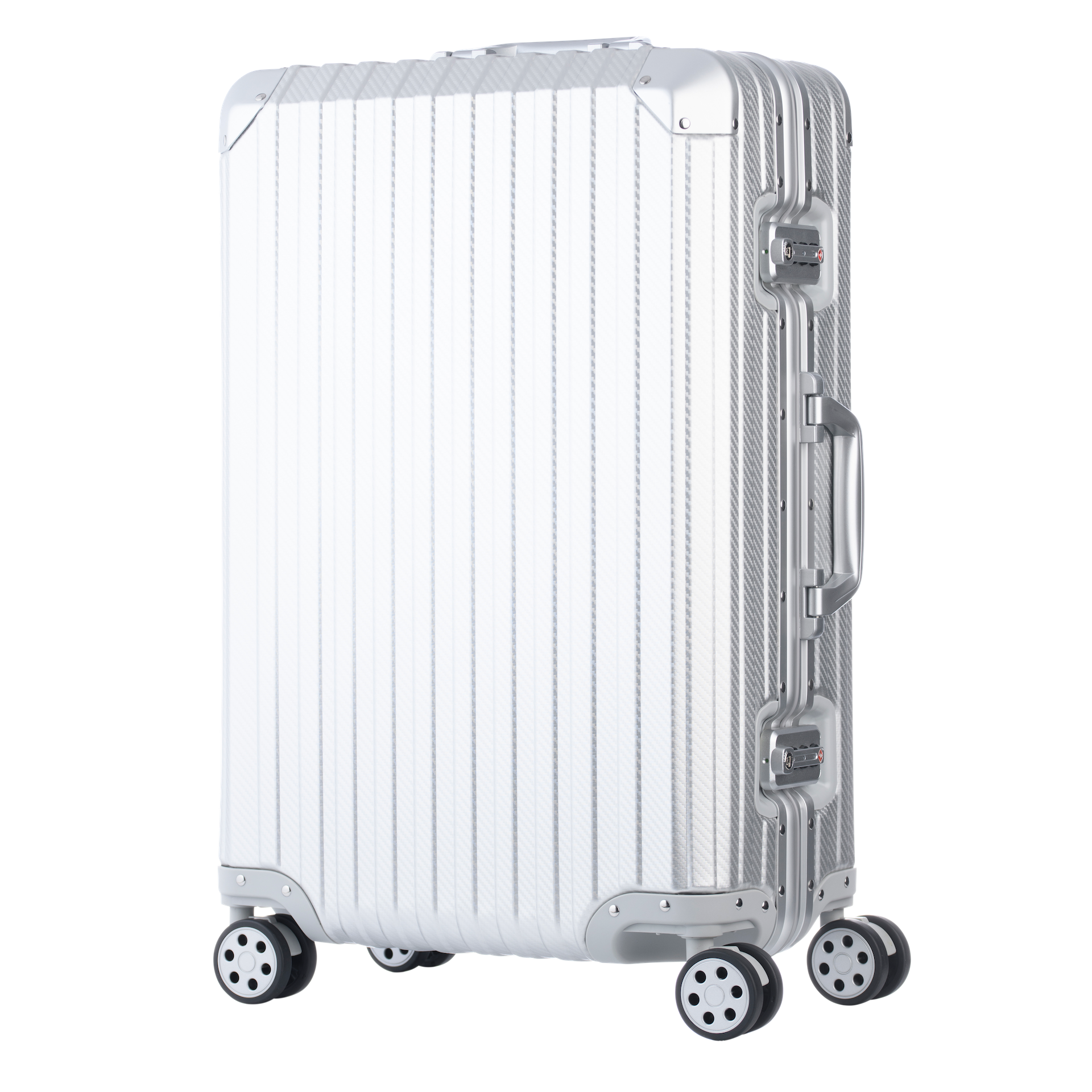 Aluminum  Silver Suitcase