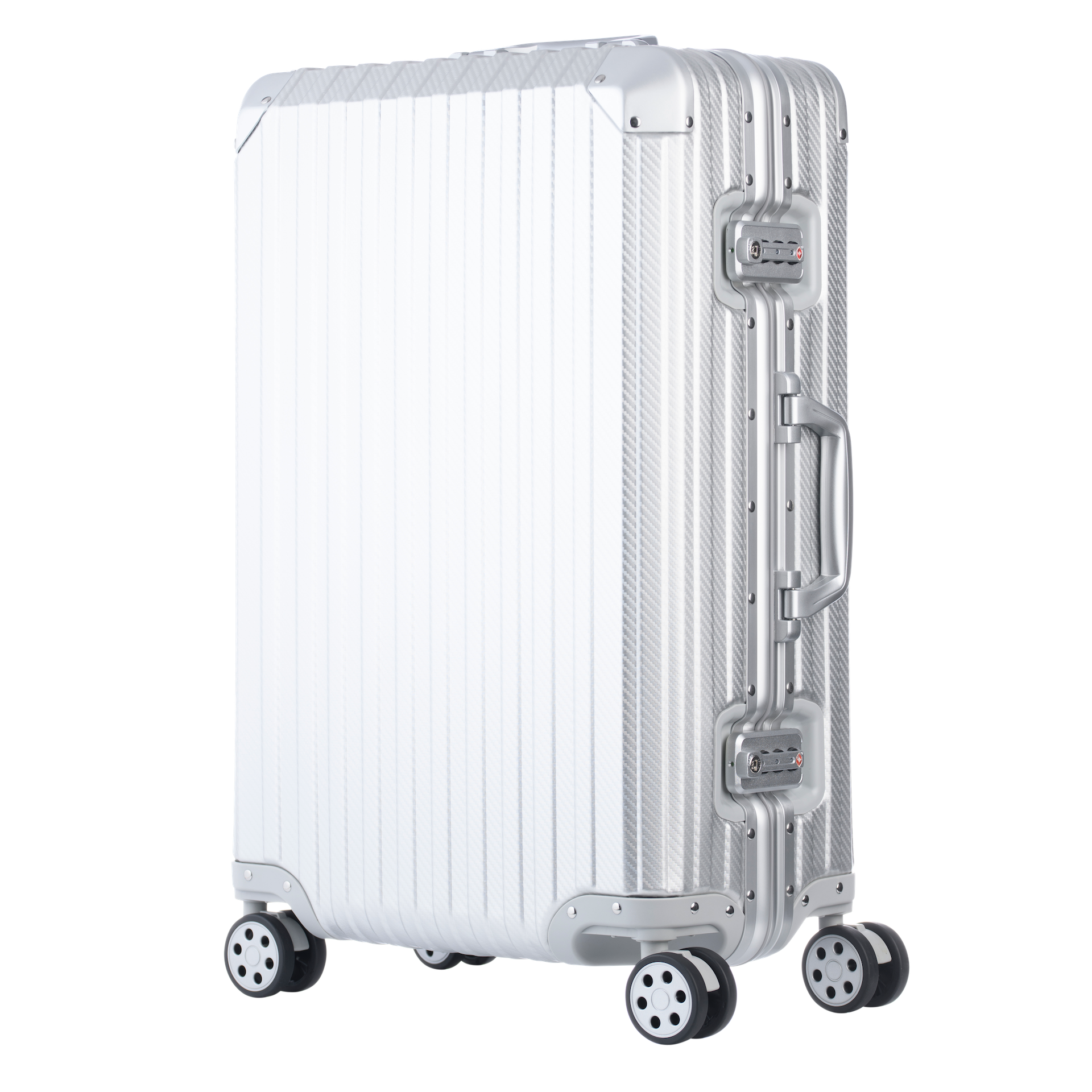 Aluminum  Silver Suitcase