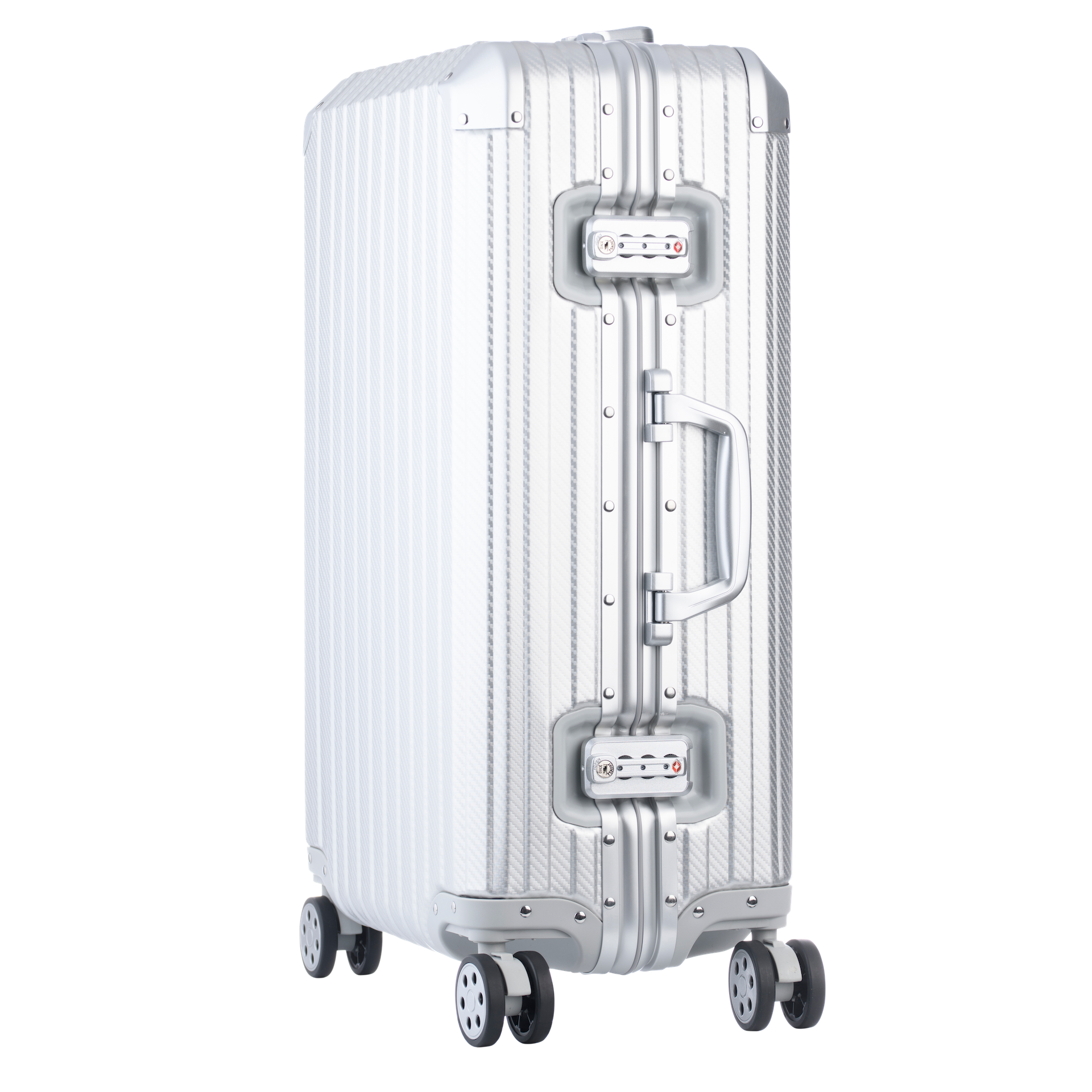 Aluminum  Silver Suitcase