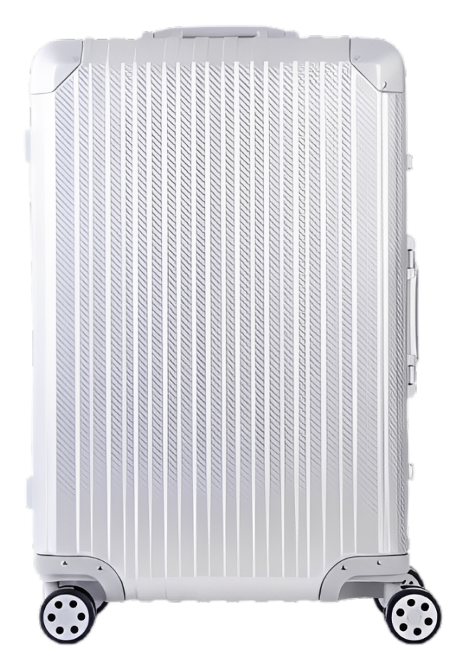 The Atlas Aluminium Luggage — Silver
