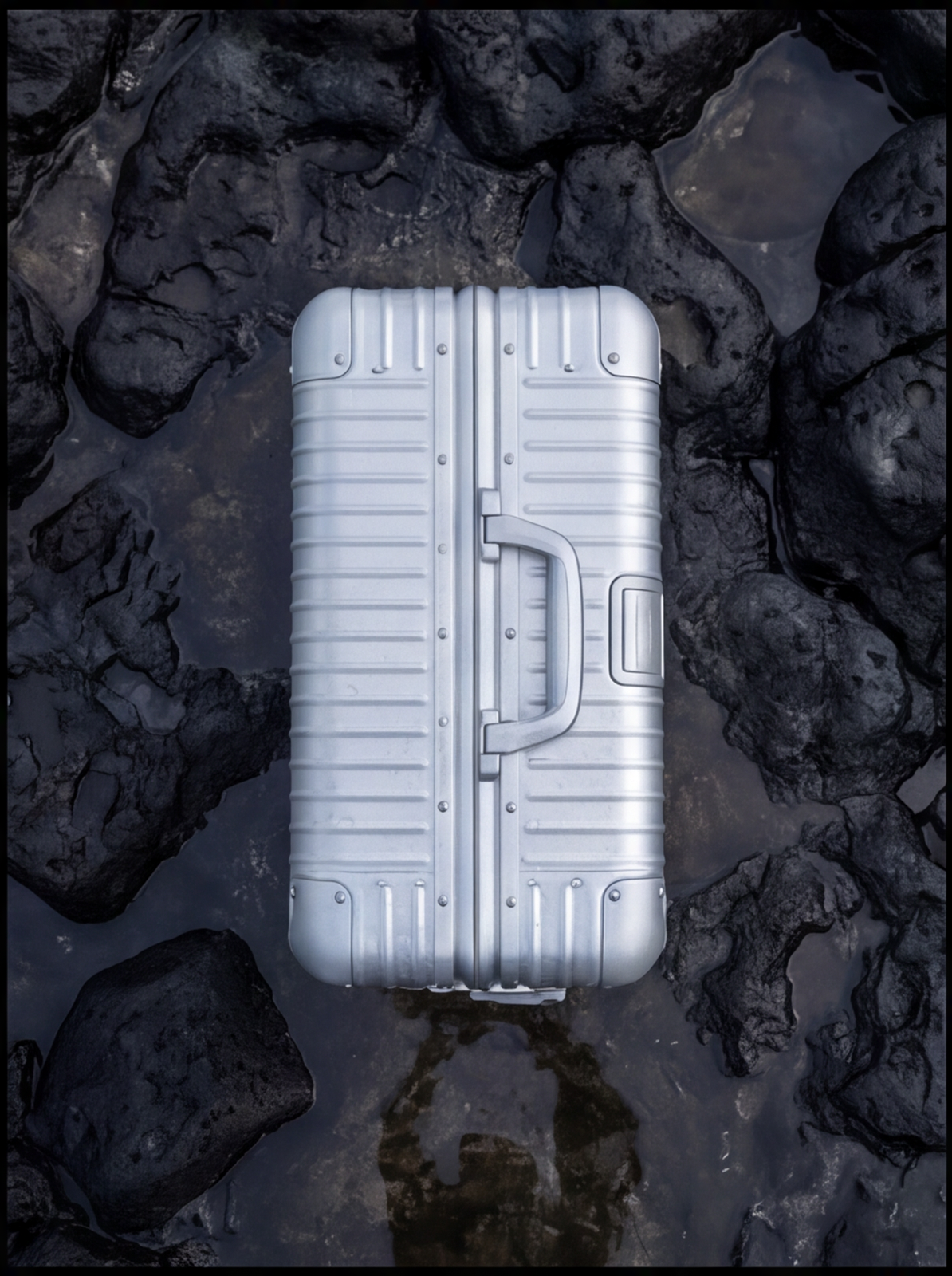 The Atlas Aluminium Luggage — Silver