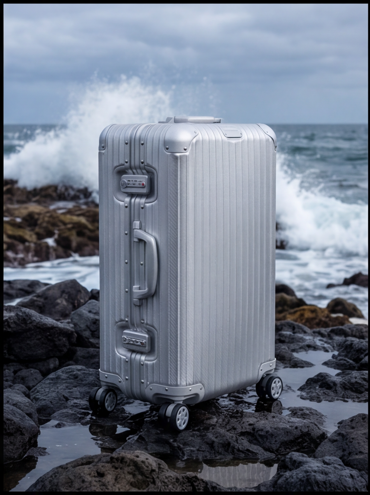 The Atlas Aluminium Luggage — Silver