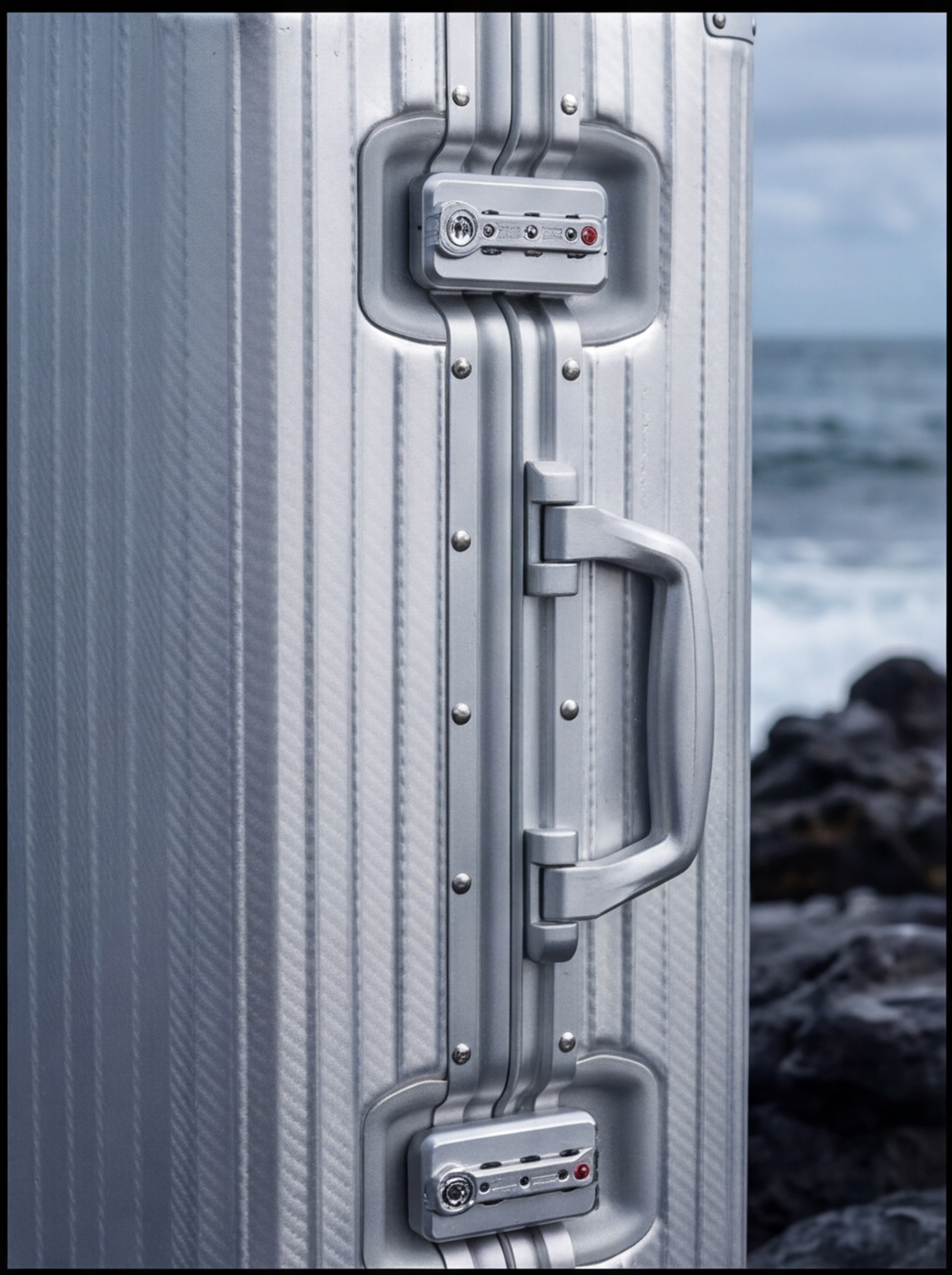 The Atlas Aluminium Luggage — Silver