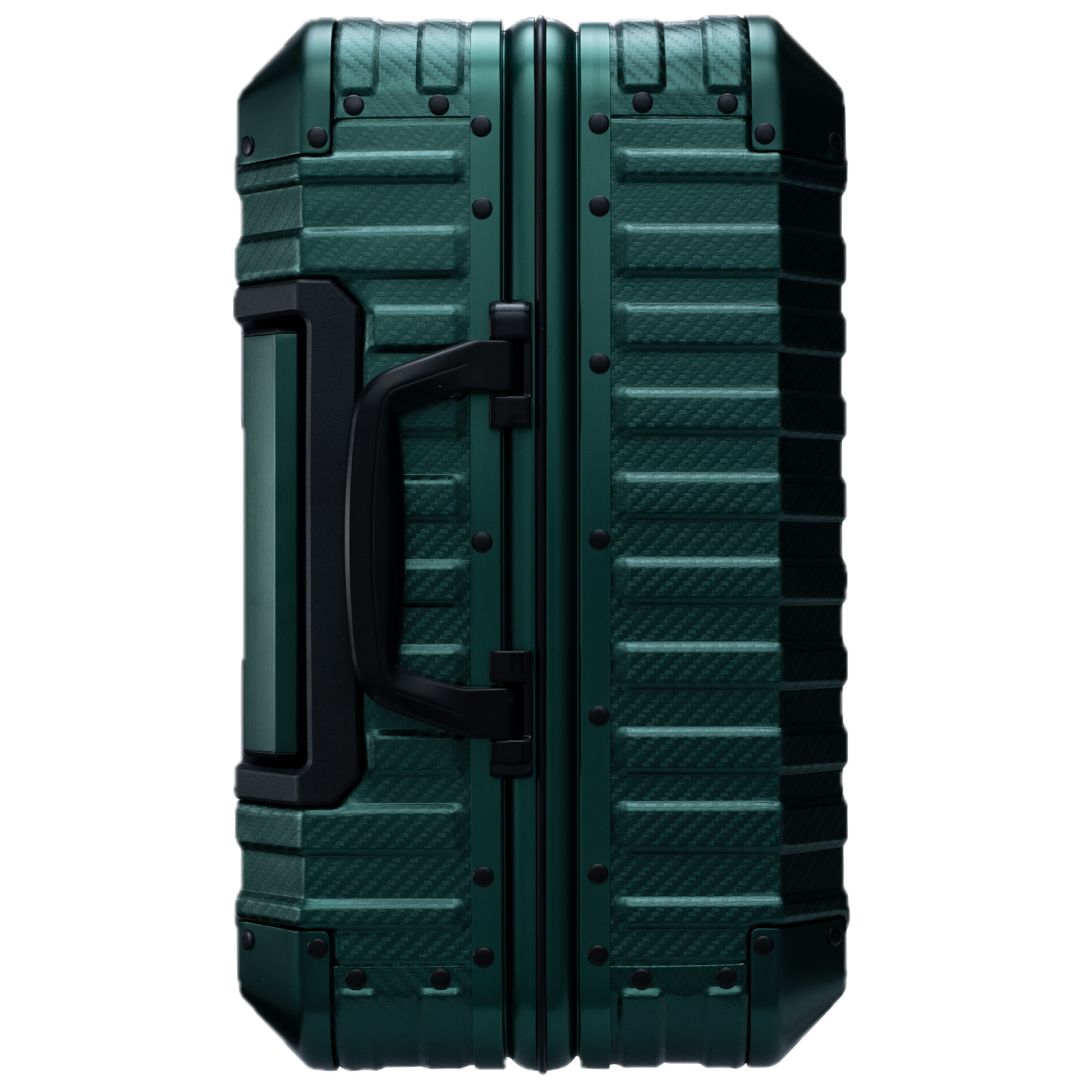 Aluminum   Green Suitcase