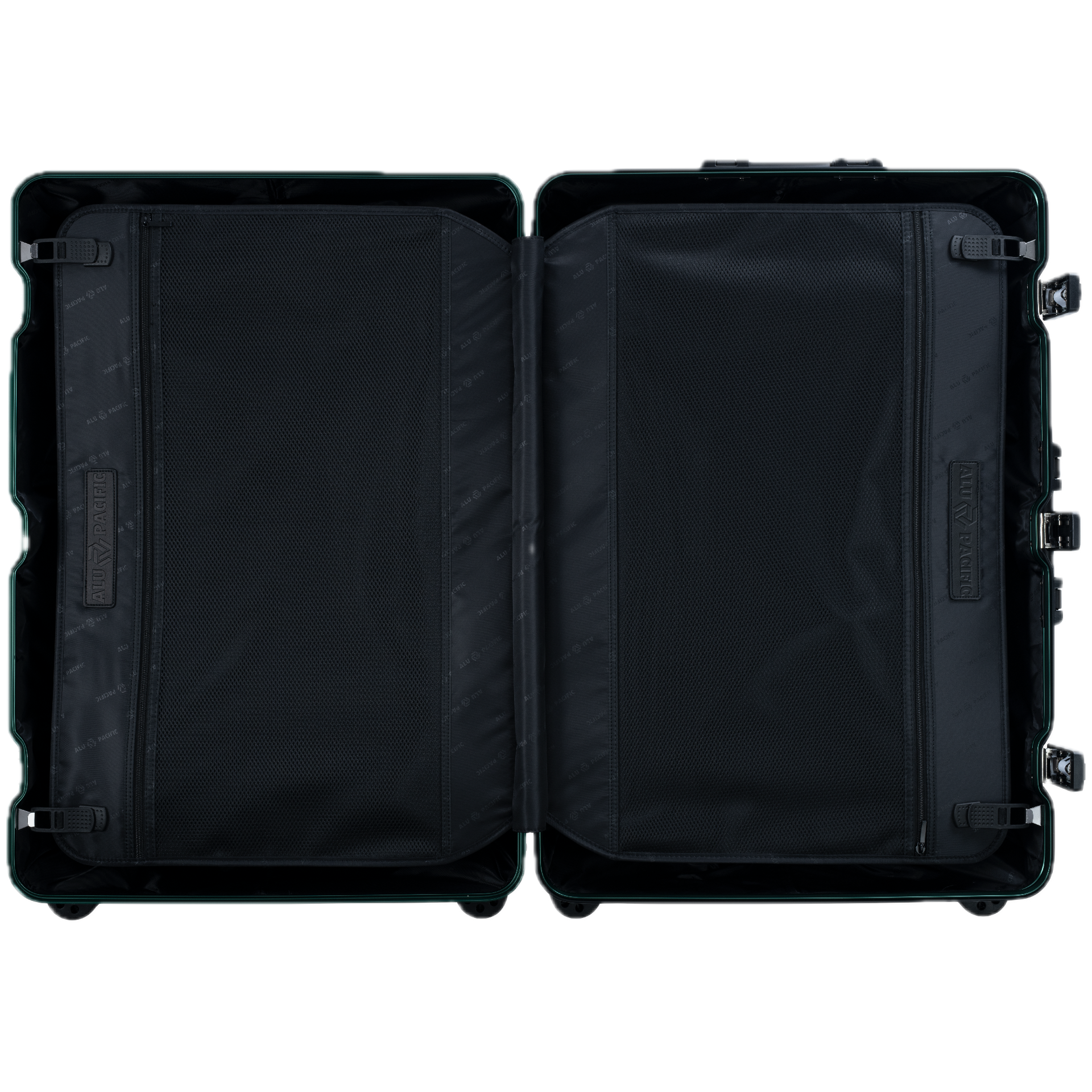 Aluminum   Green Suitcase