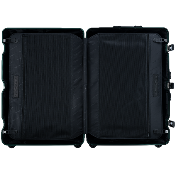 Aluminum   Green Suitcase