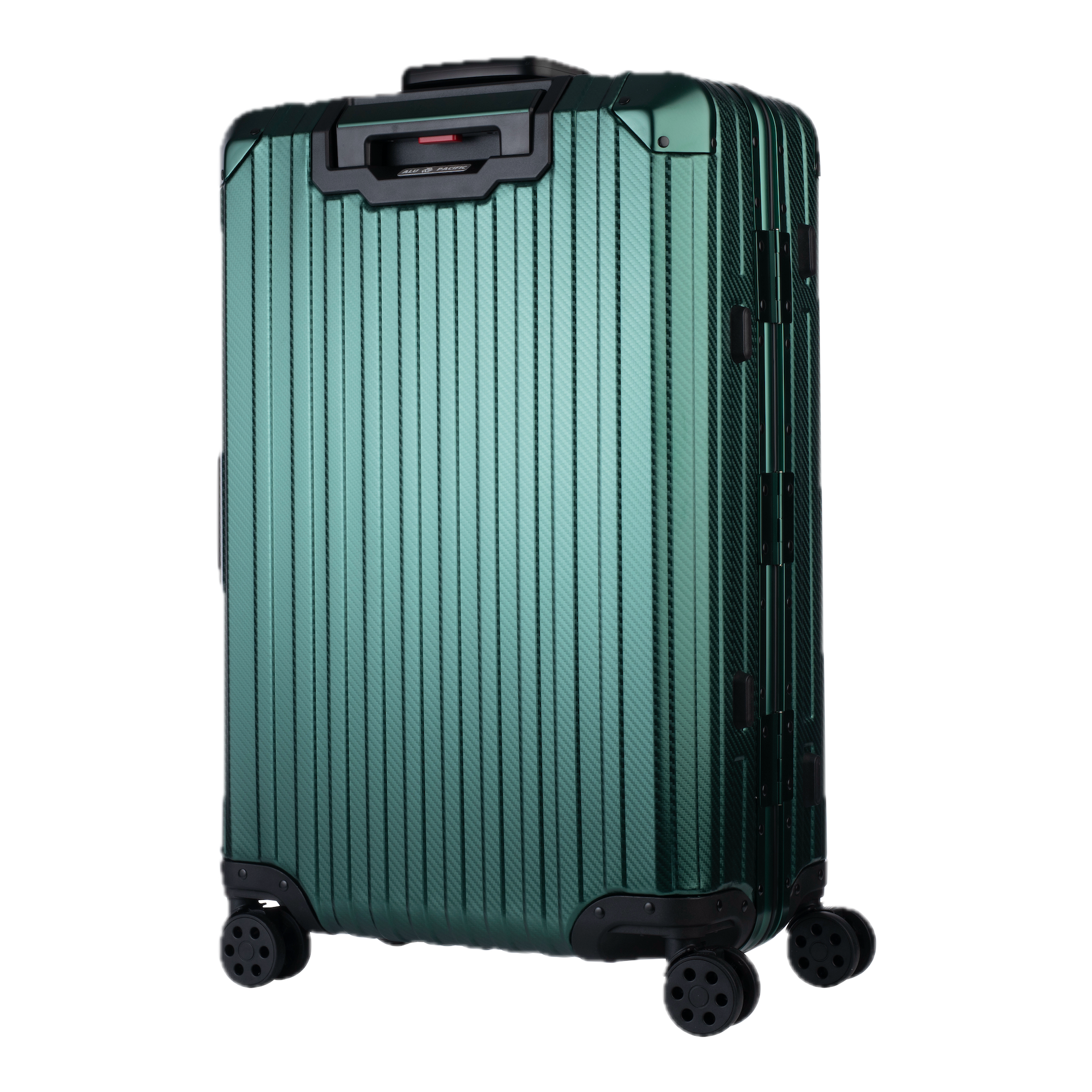Aluminum   Green Suitcase
