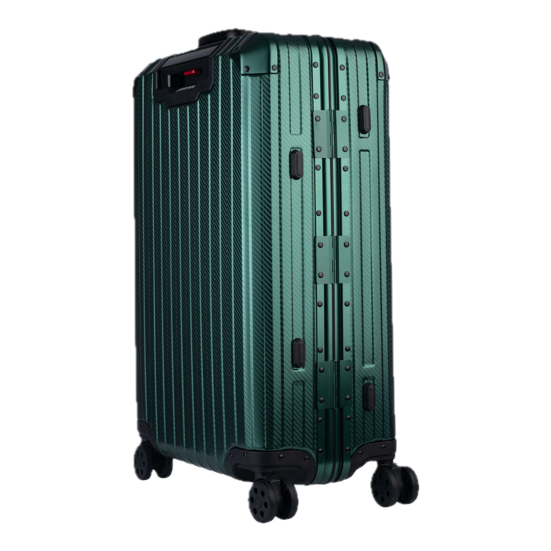 Aluminum   Green Suitcase