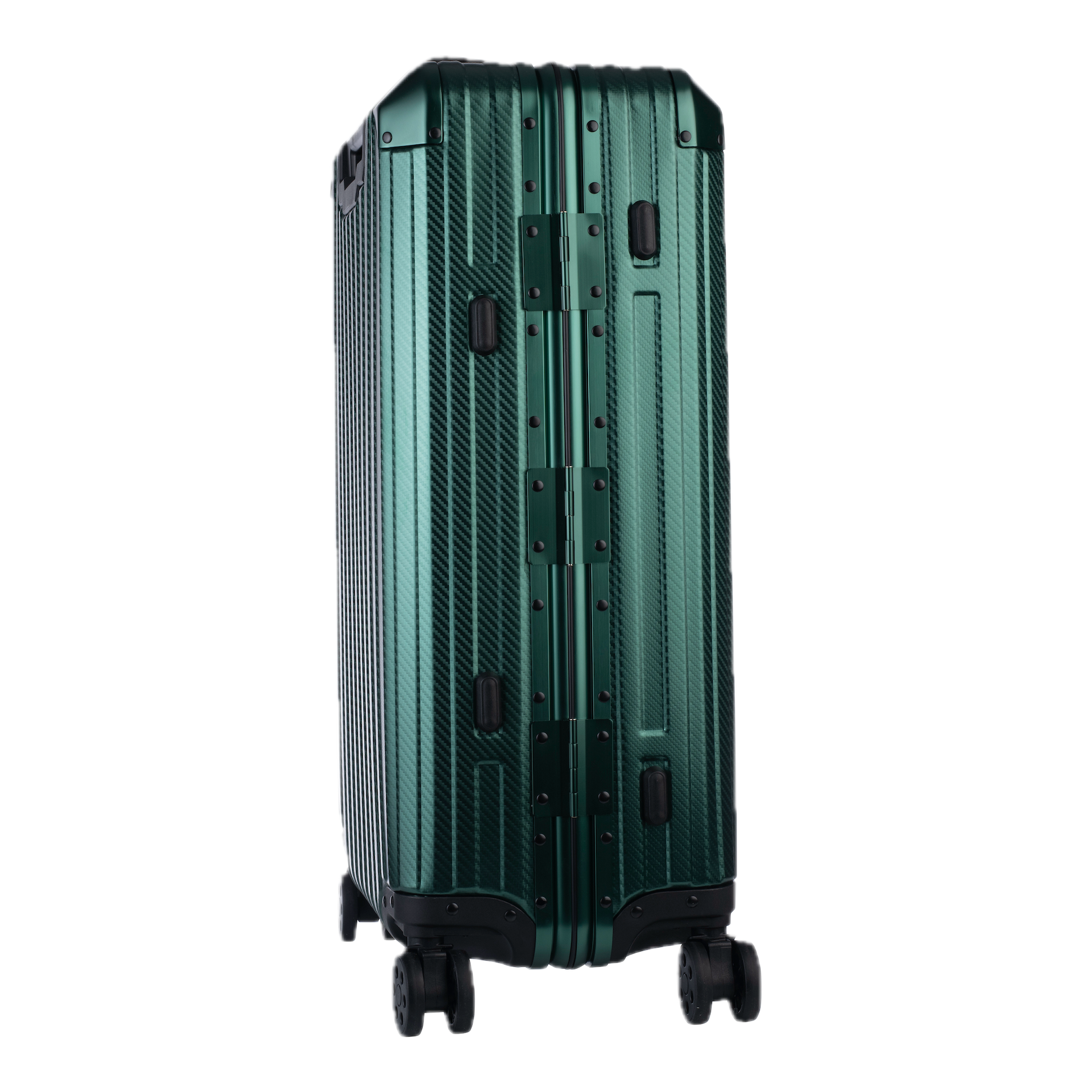 Aluminum   Green Suitcase