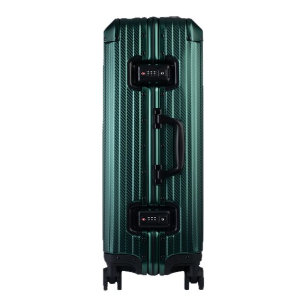 Aluminum   Green Suitcase