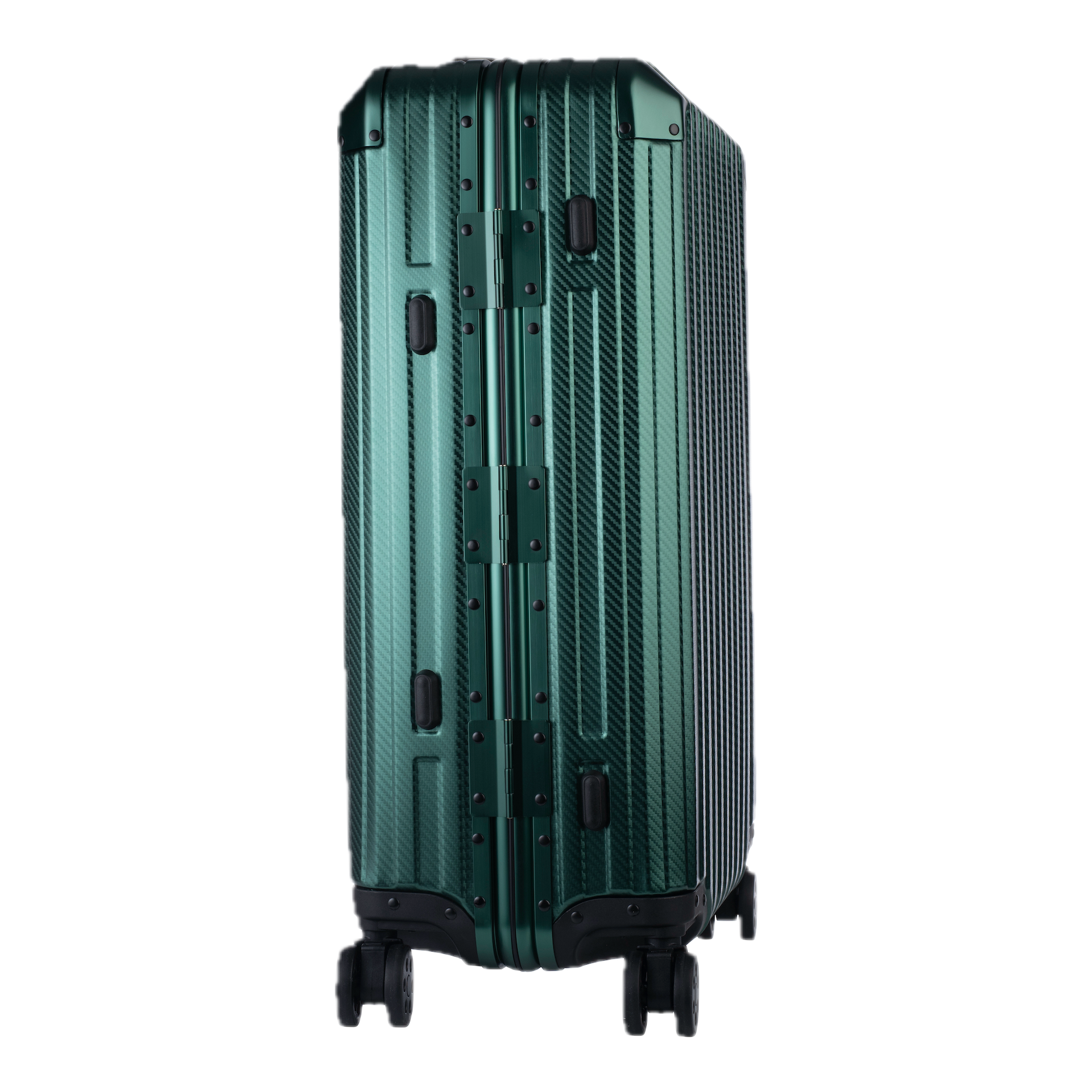 Aluminum   Green Suitcase