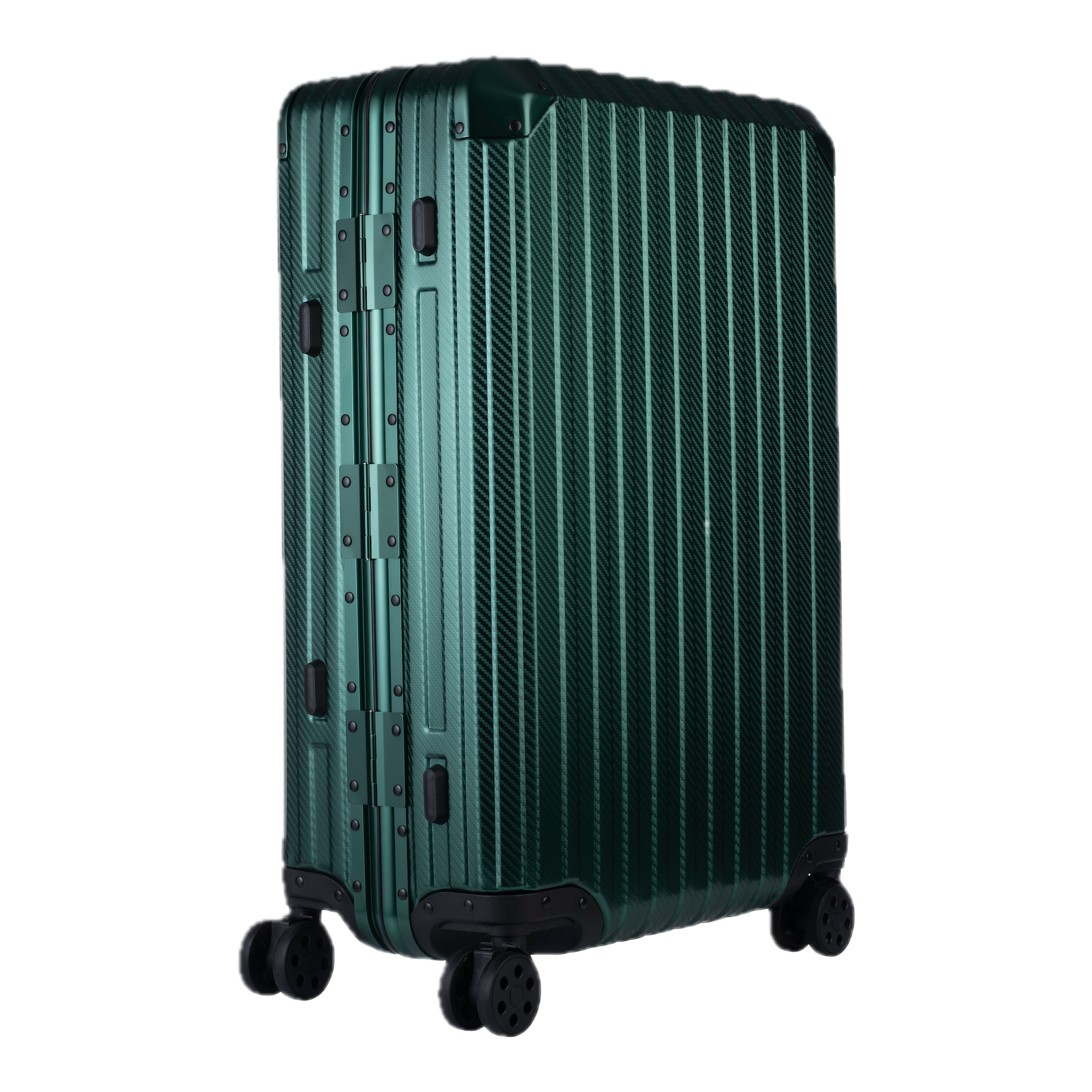 Aluminum   Green Suitcase