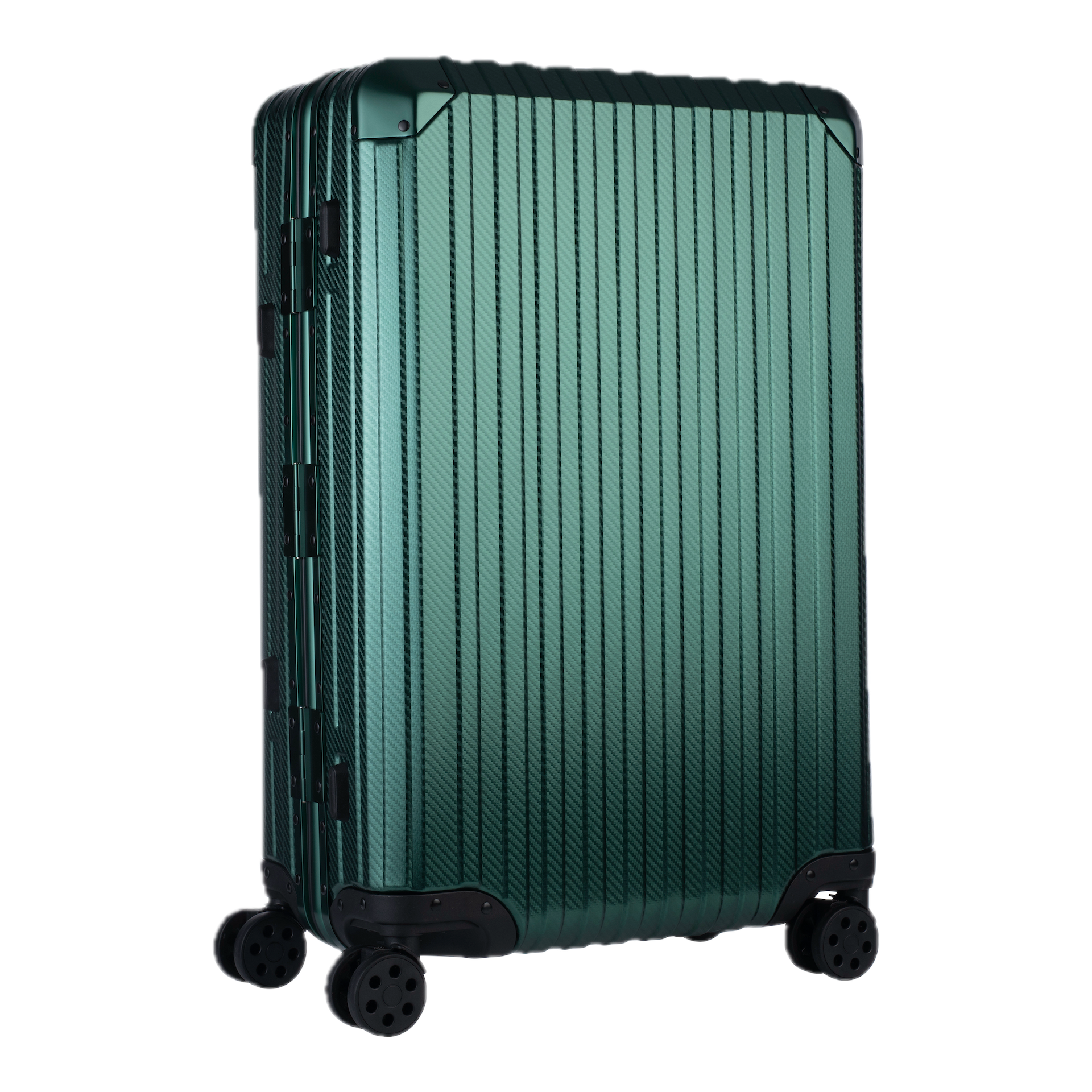 Aluminum   Green Suitcase