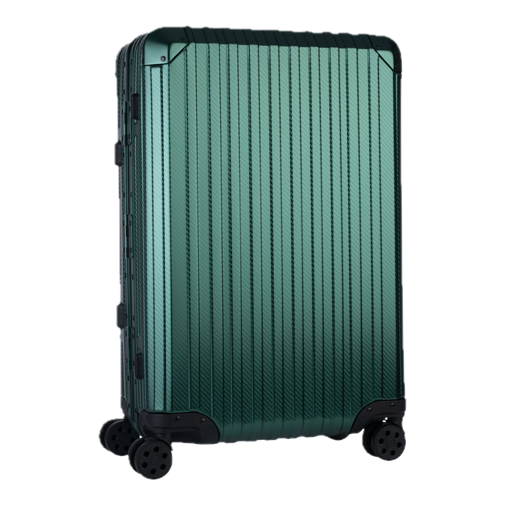 Aluminum   Green Suitcase