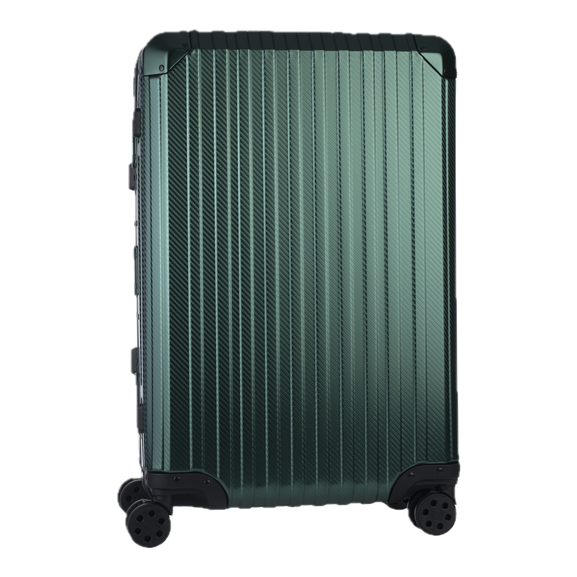 Aluminum   Green Suitcase