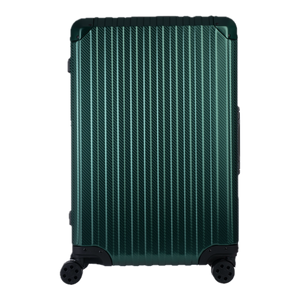 Aluminum   Green Suitcase