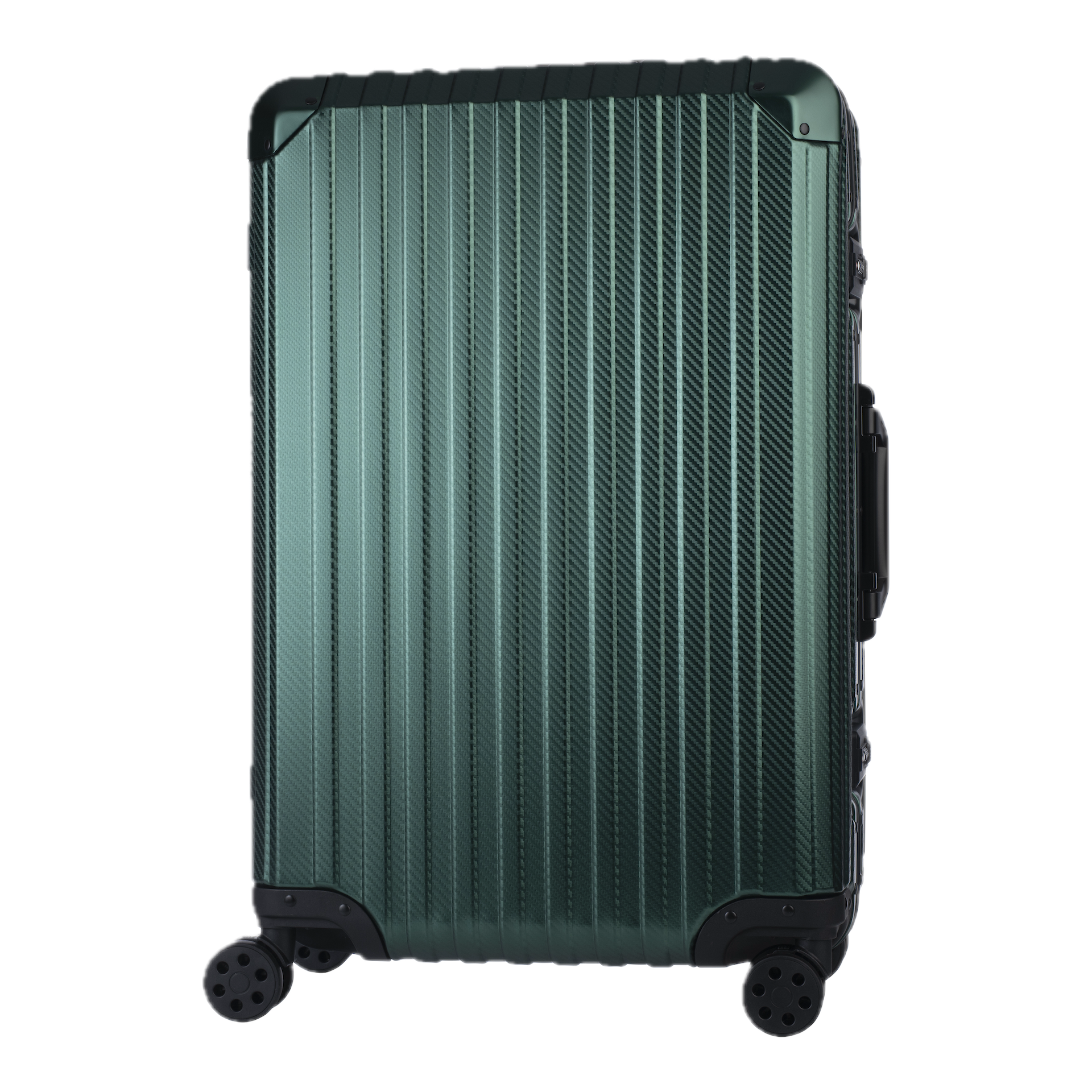 Aluminum   Green Suitcase