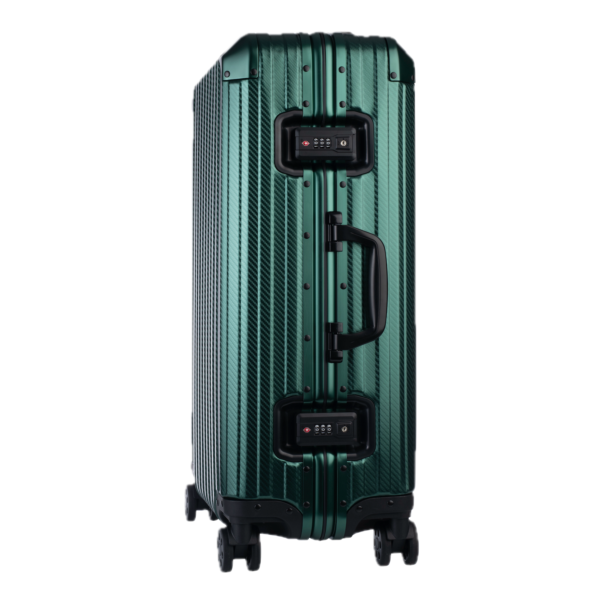 Aluminum   Green Suitcase