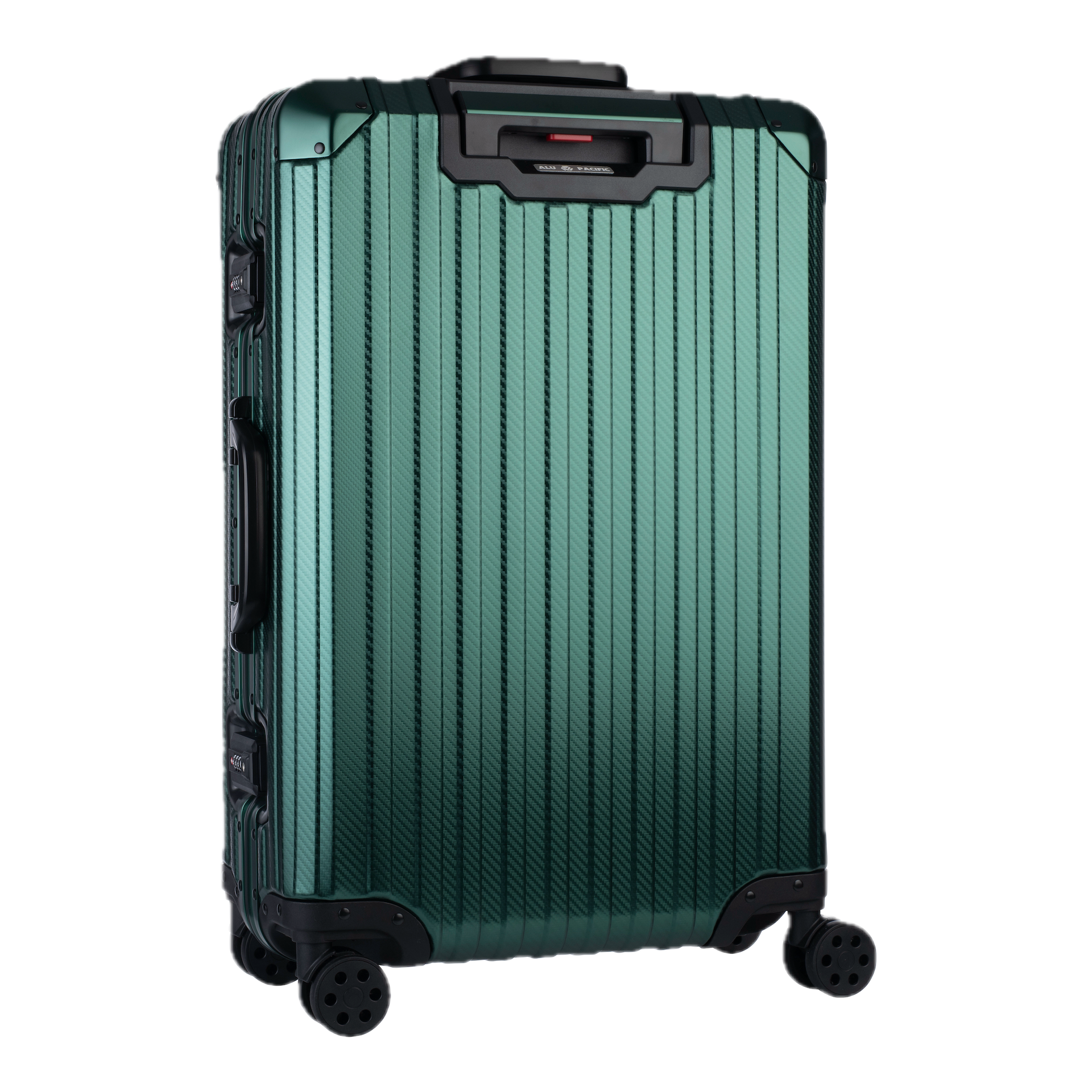 Aluminum   Green Suitcase