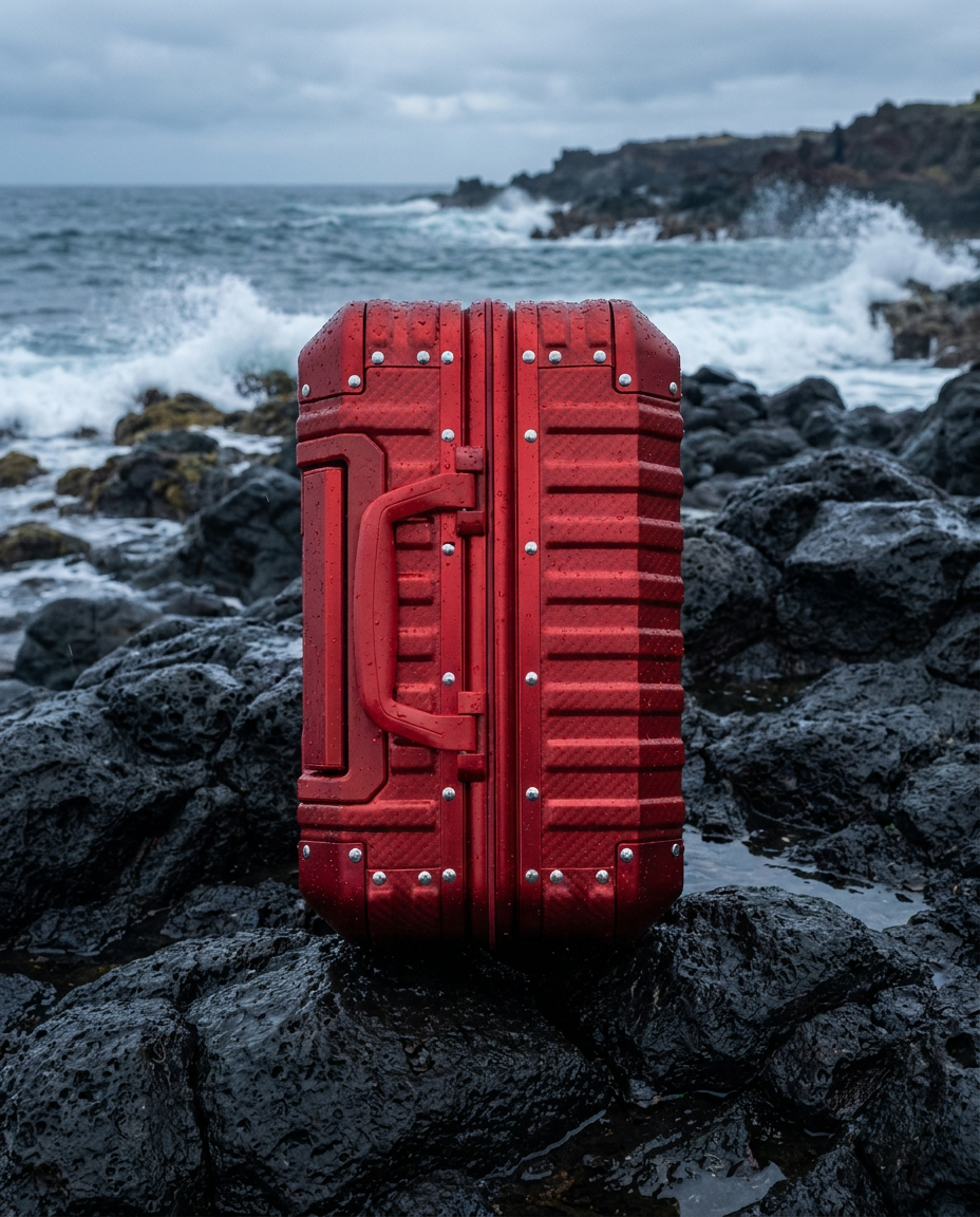 The Atlas Aluminium Luggage — Red Limited Edition